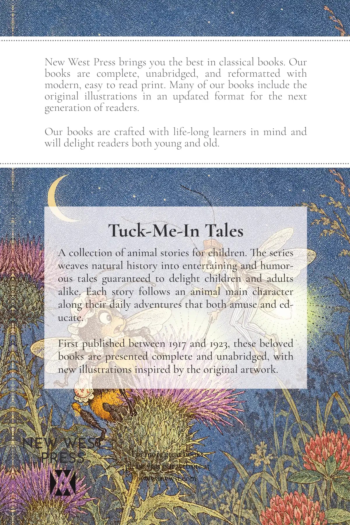 The Tale of Freddie Firefly by Arthur Scott Bailey — back cover