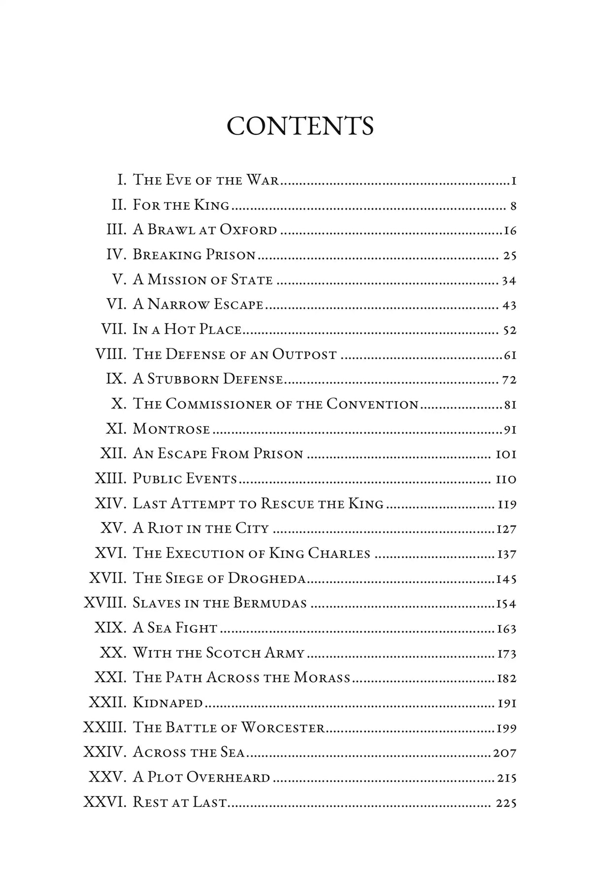 Friends Though Divided by G. A. Henty — table of contents
