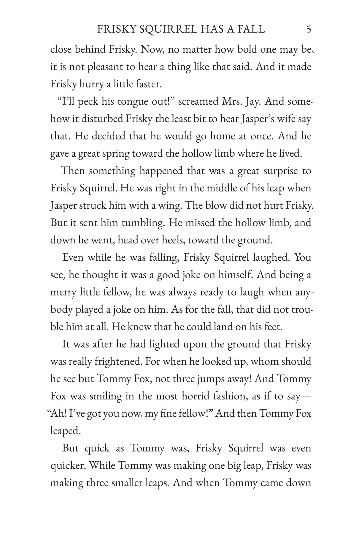 The Tale of Frisky Squirrel — story page 5