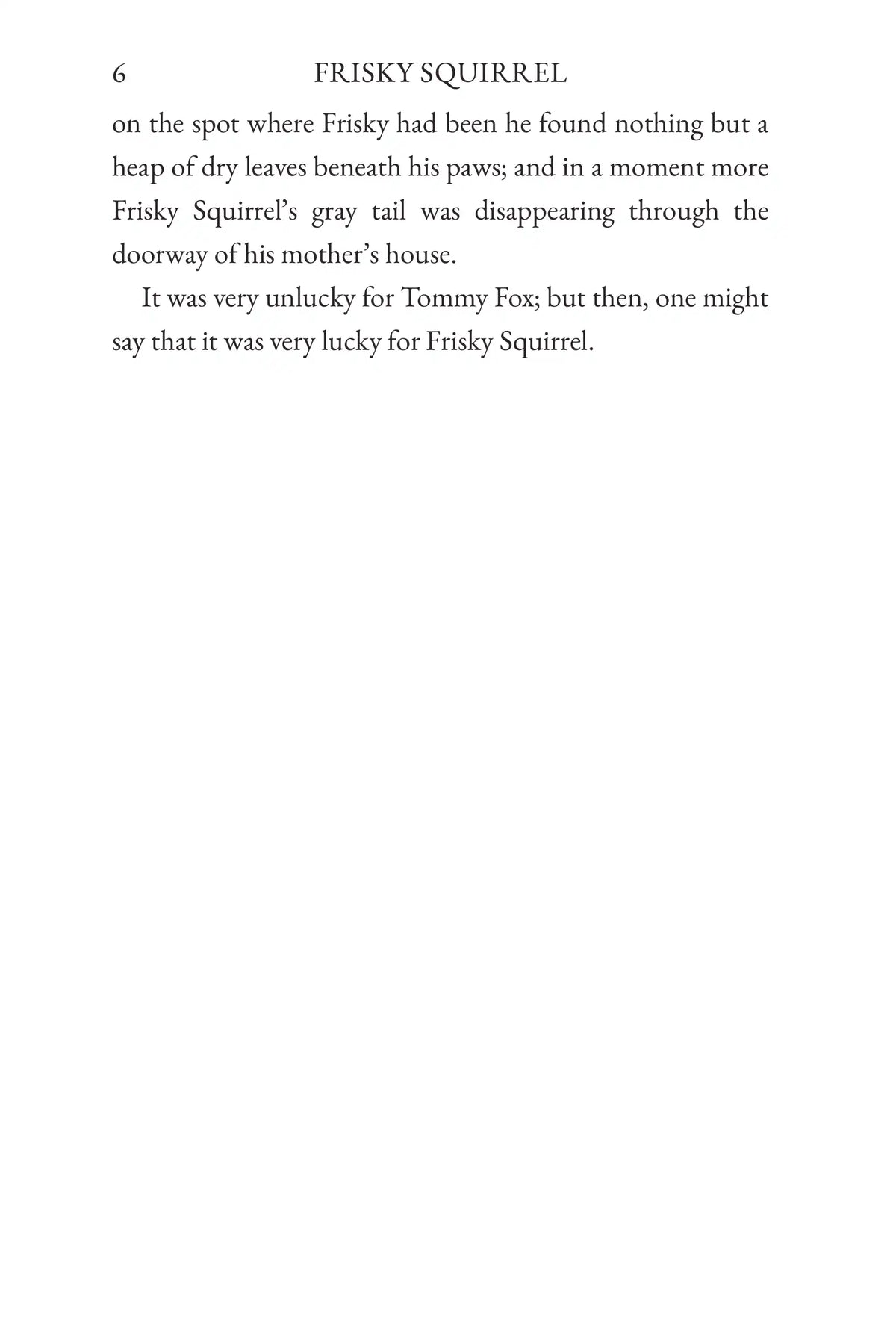 The Tale of Frisky Squirrel — story page 6