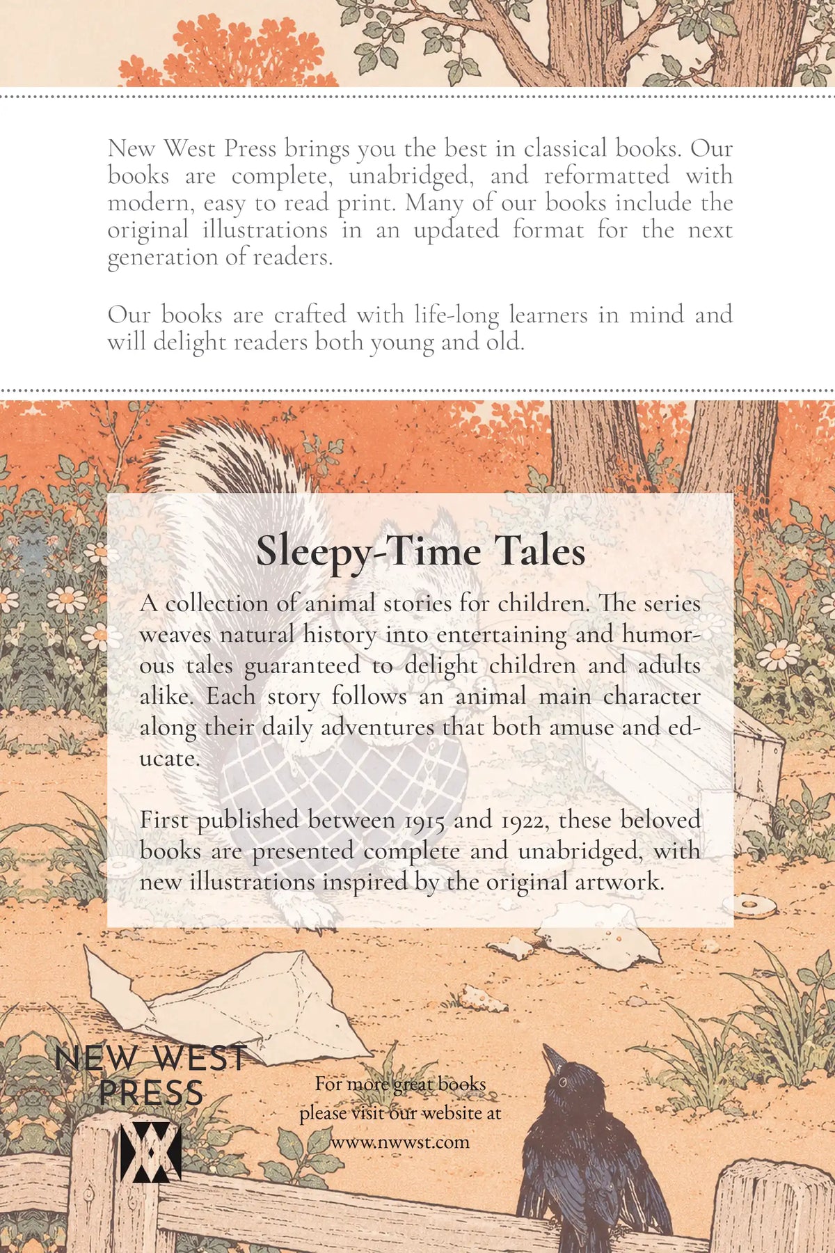 The Tale of Frisky Squirrel — back cover