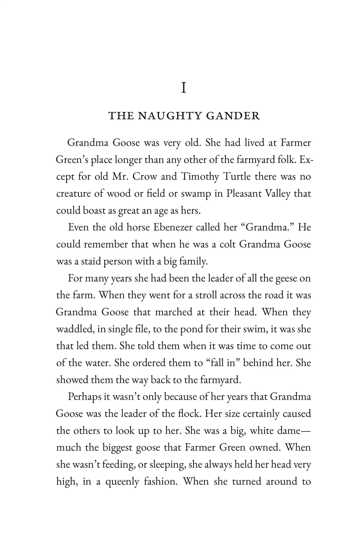 The Tale of Grandma Goose — story page 1