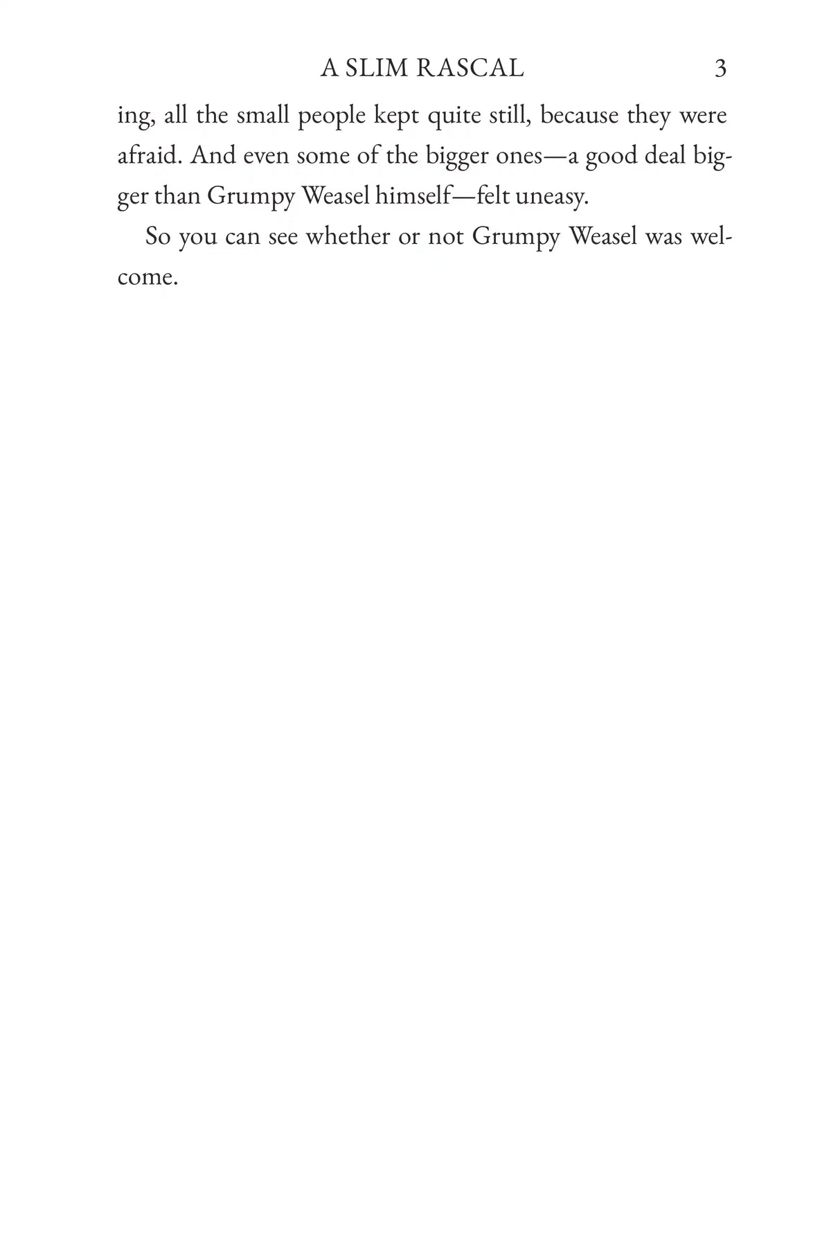 The Tale of Grumpy Weasel — story page 3