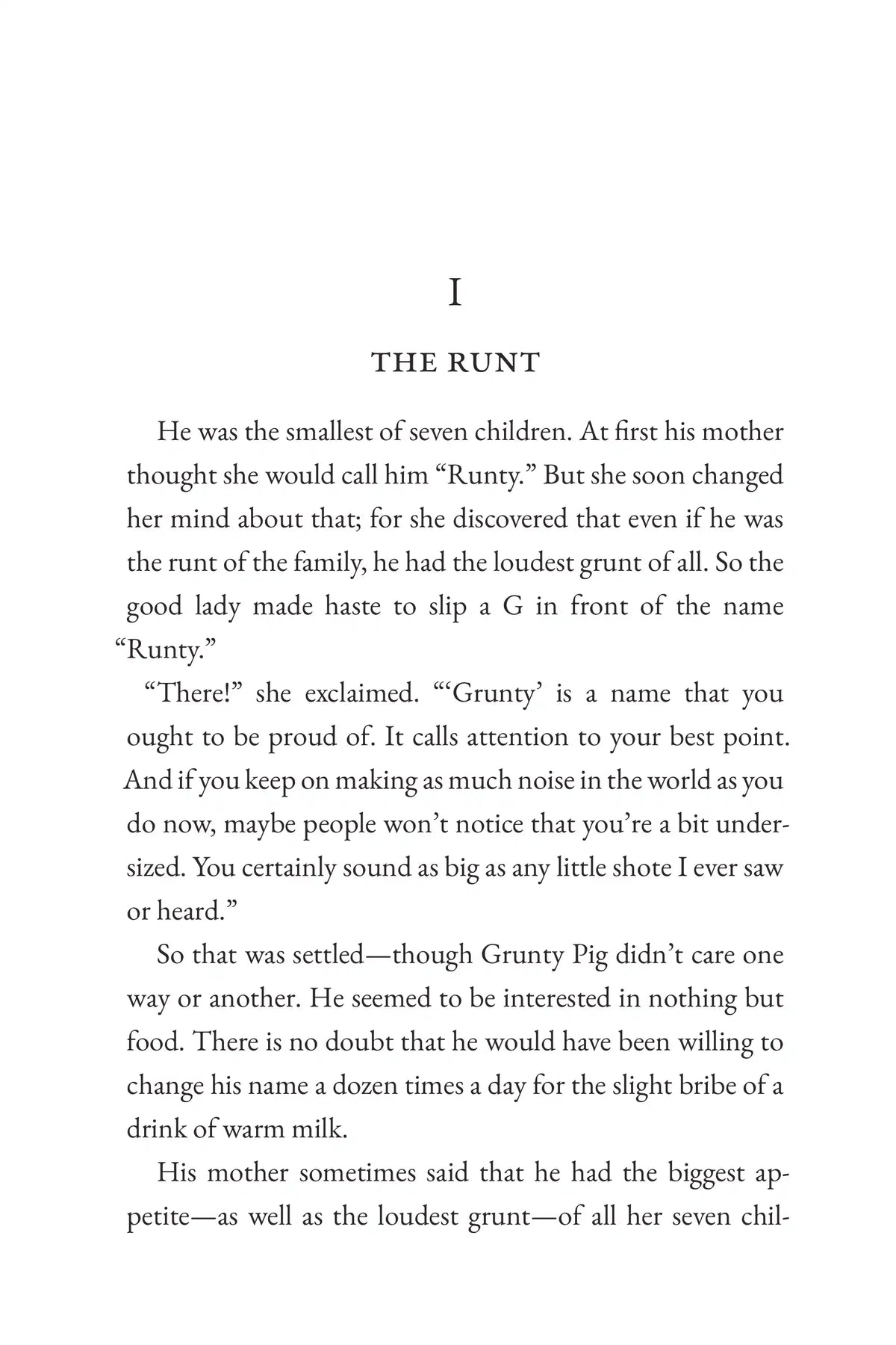 The Tale of Grunty Pig — story page 1