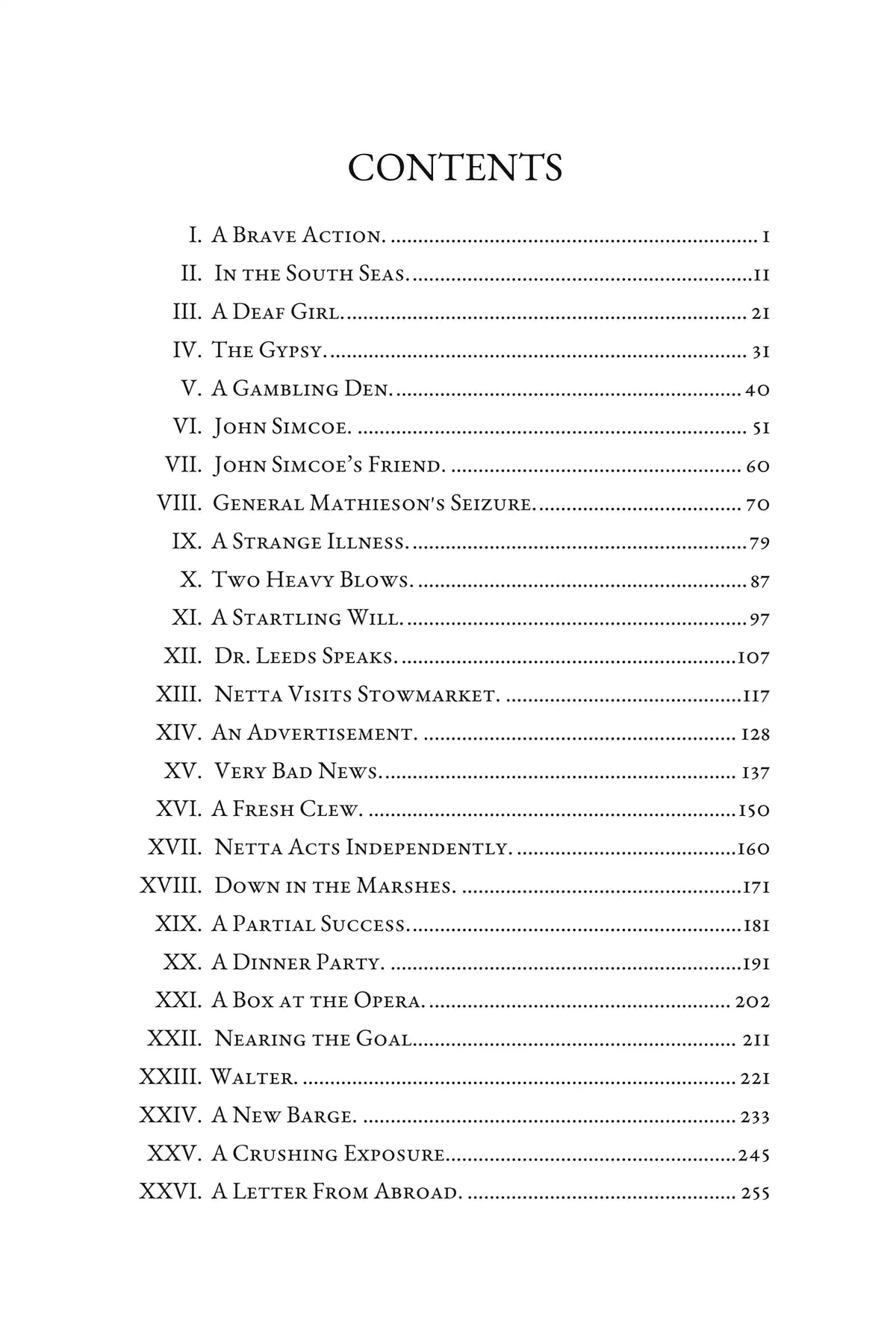 The Lost Heir — contents