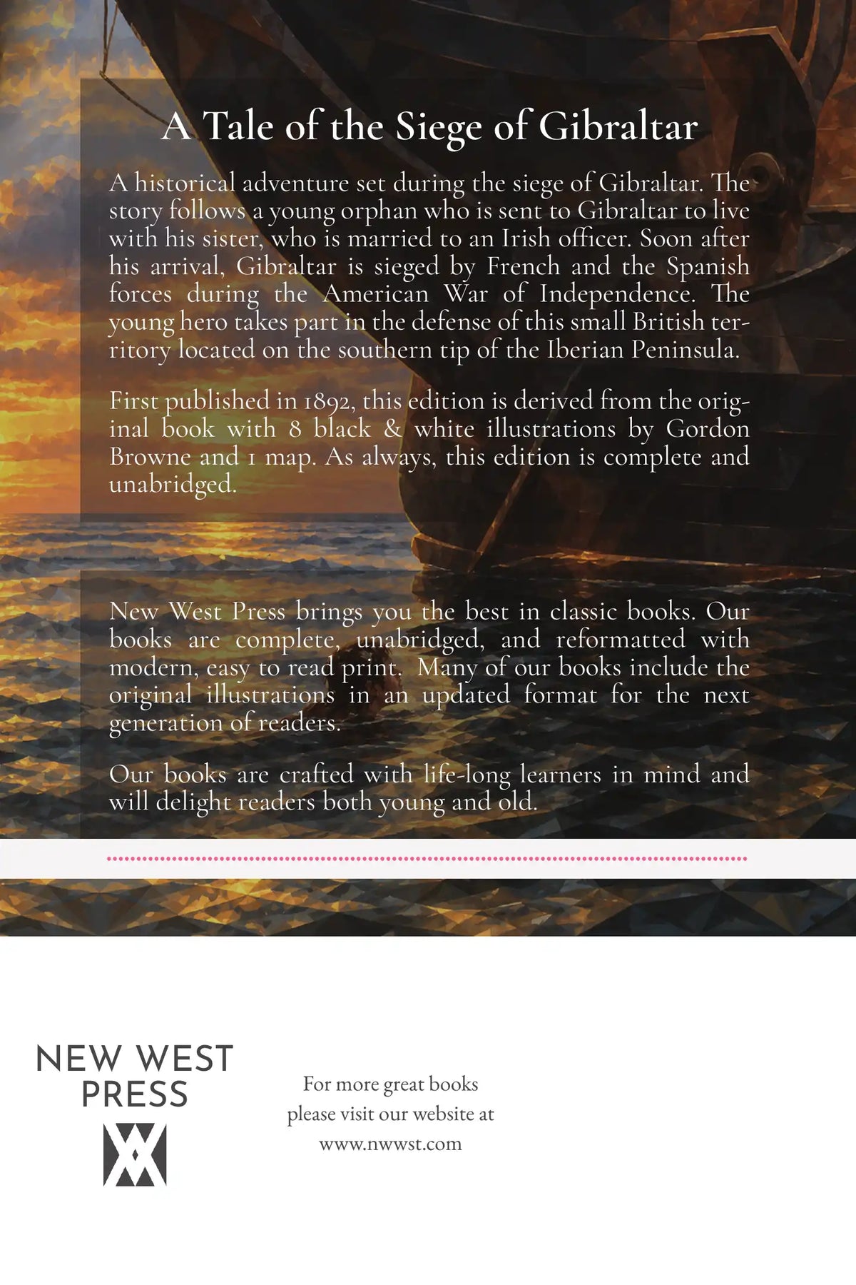 Held Fast for England by G. A. Henty — back cover