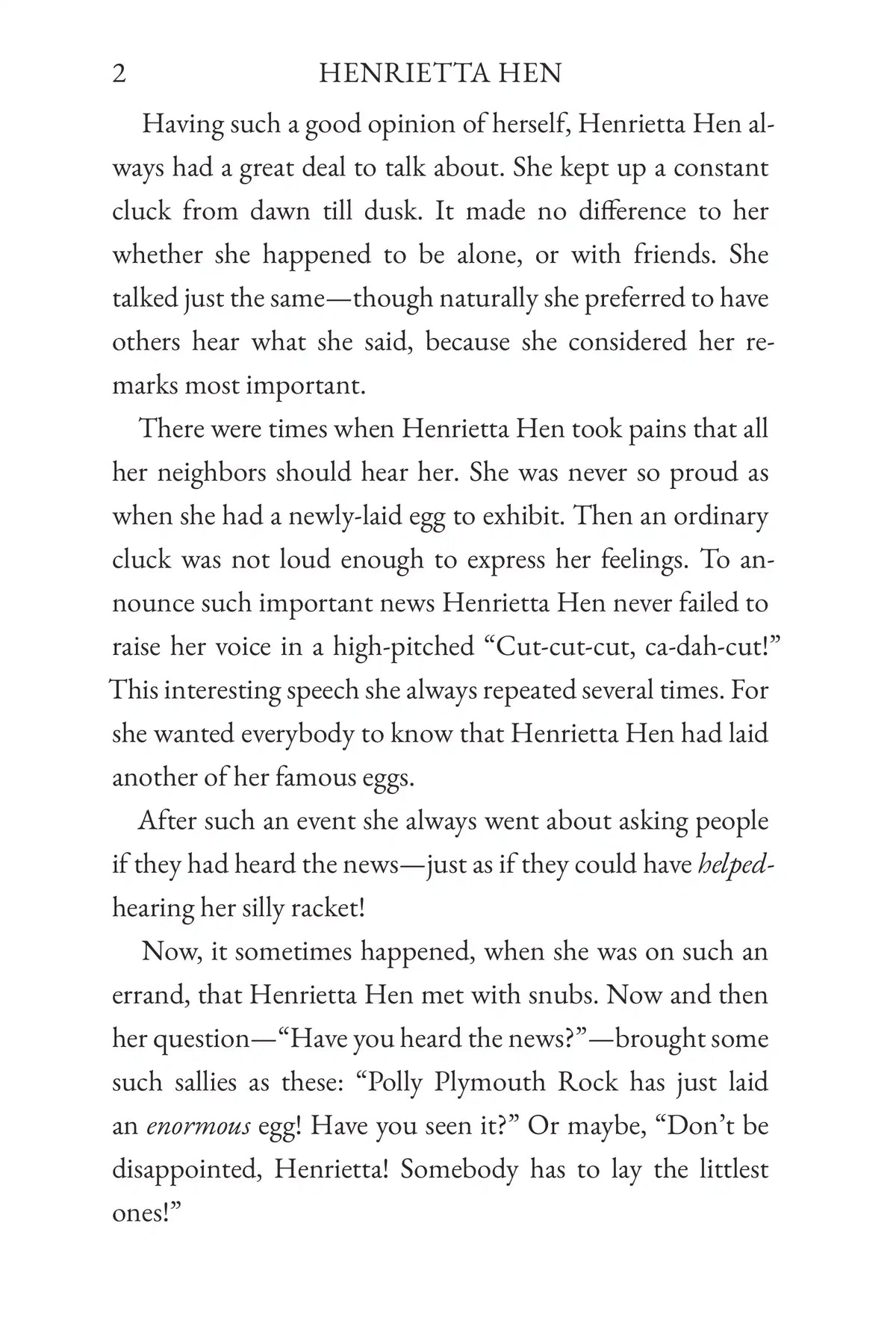 The Tale of Henrietta Hen — story page 2
