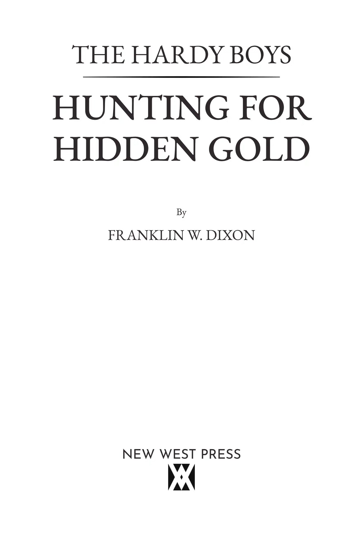 Hunting for Hidden Gold — title page