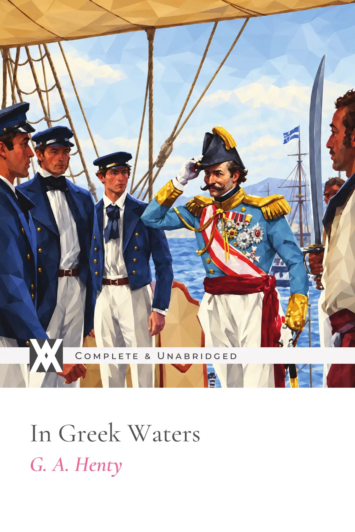 In Greek Waters by G. A. Henty — front cover