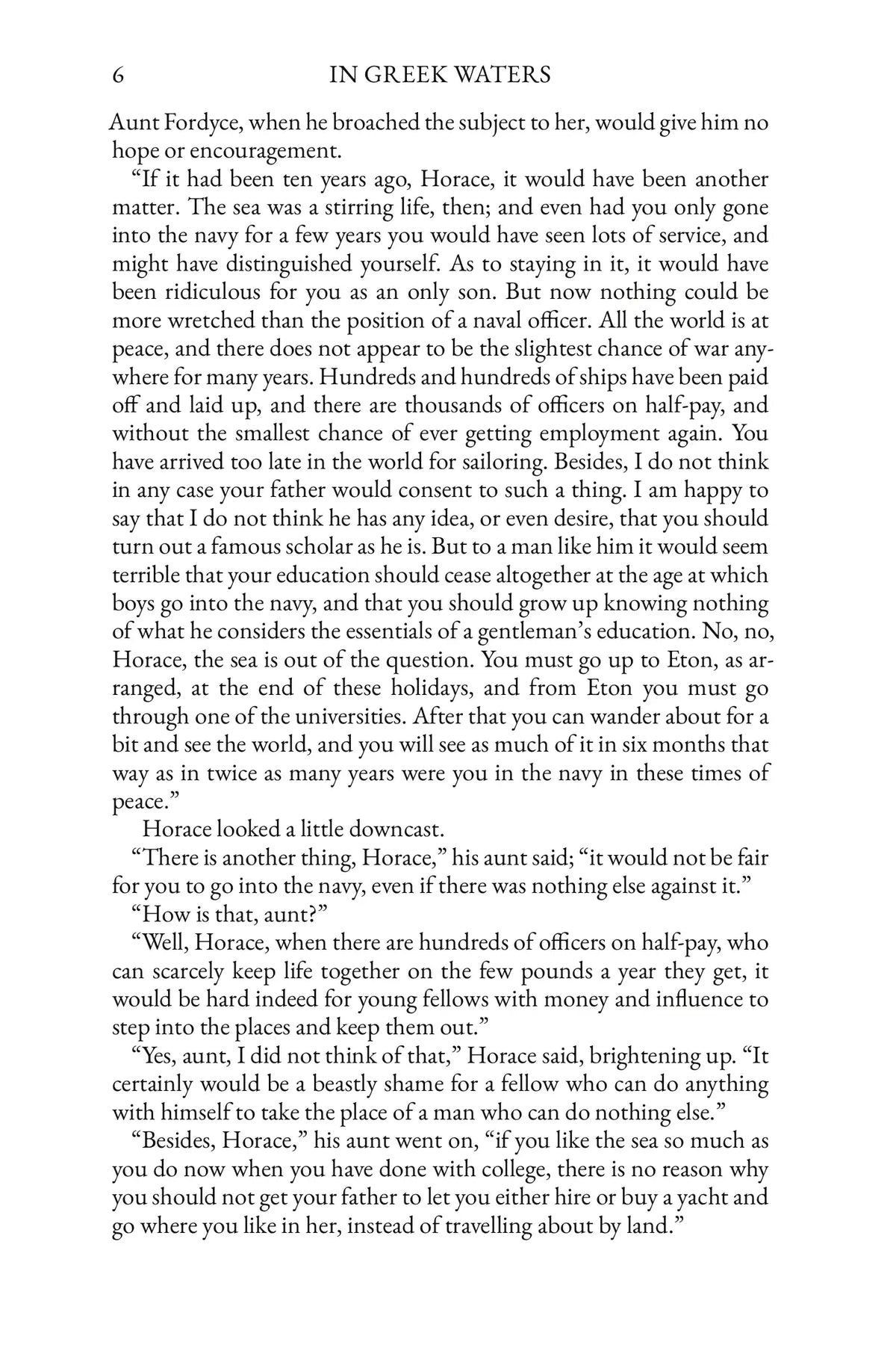 In Greek Waters by G. A. Henty — story page 6