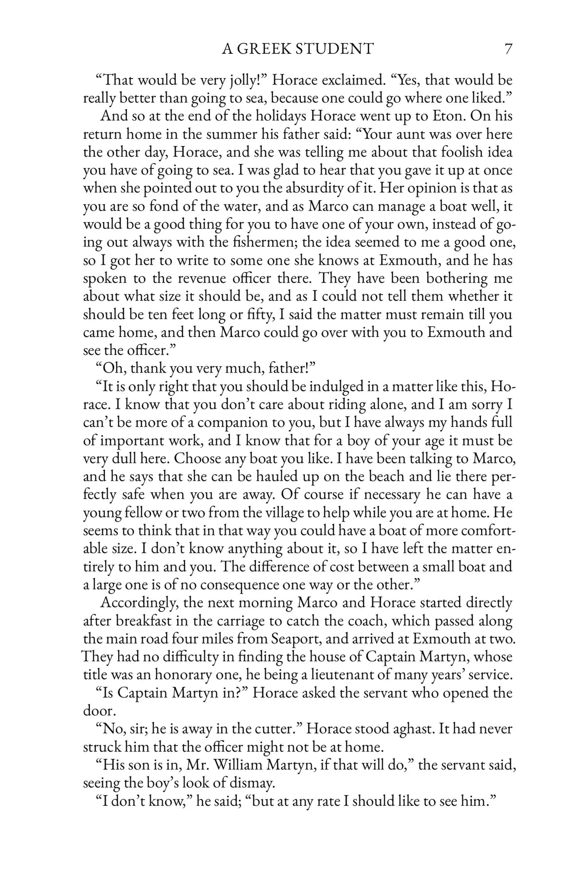 In Greek Waters by G. A. Henty — story page 7