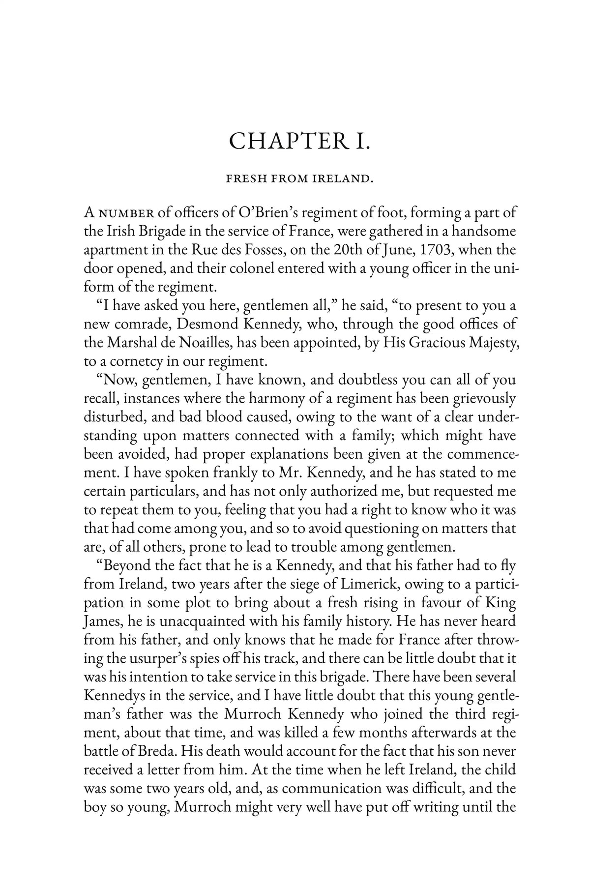 In the Irish Brigade — story page 1