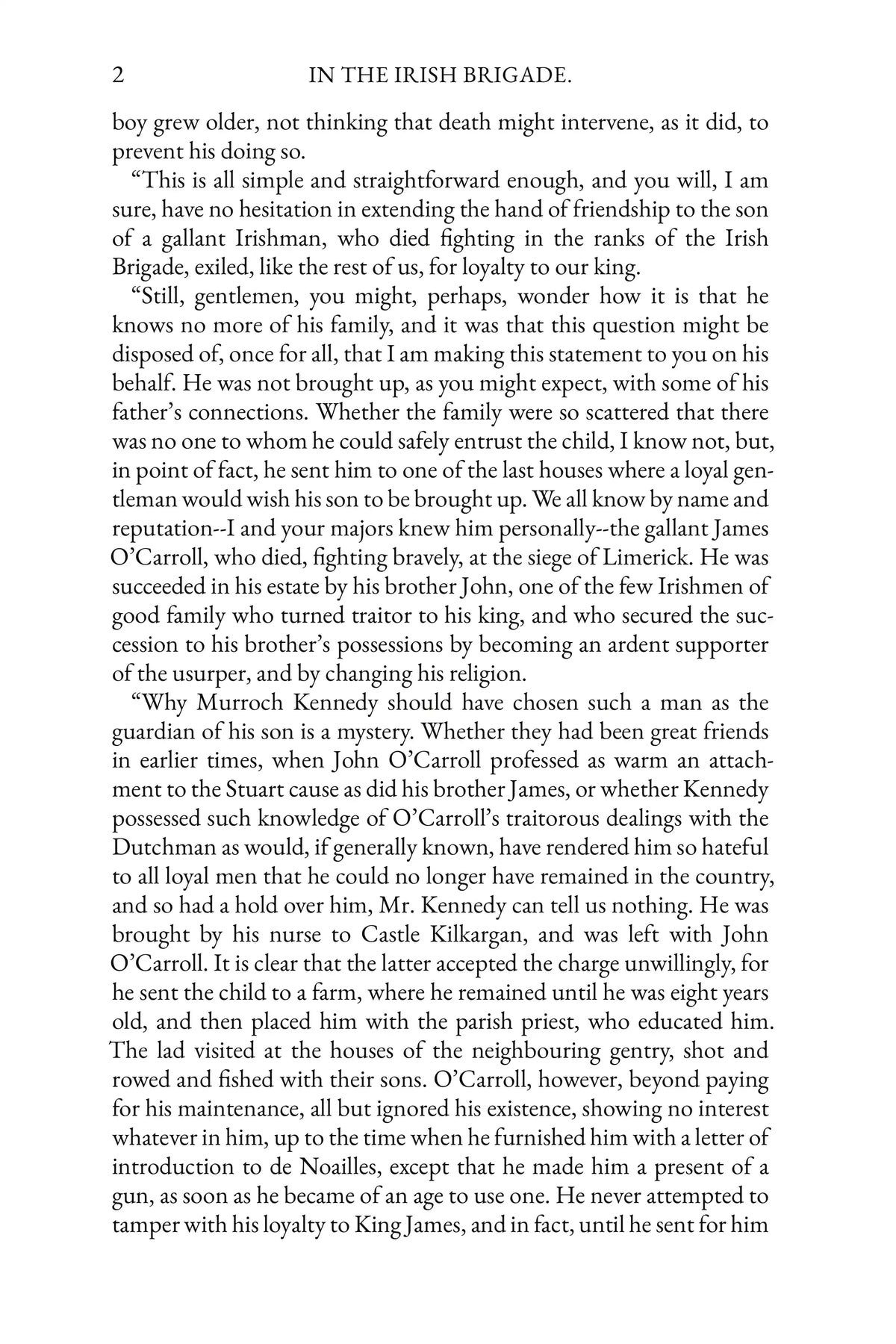 In the Irish Brigade — story page 2
