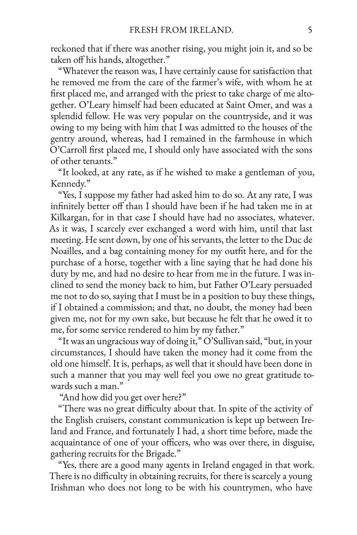 In the Irish Brigade — story page 5