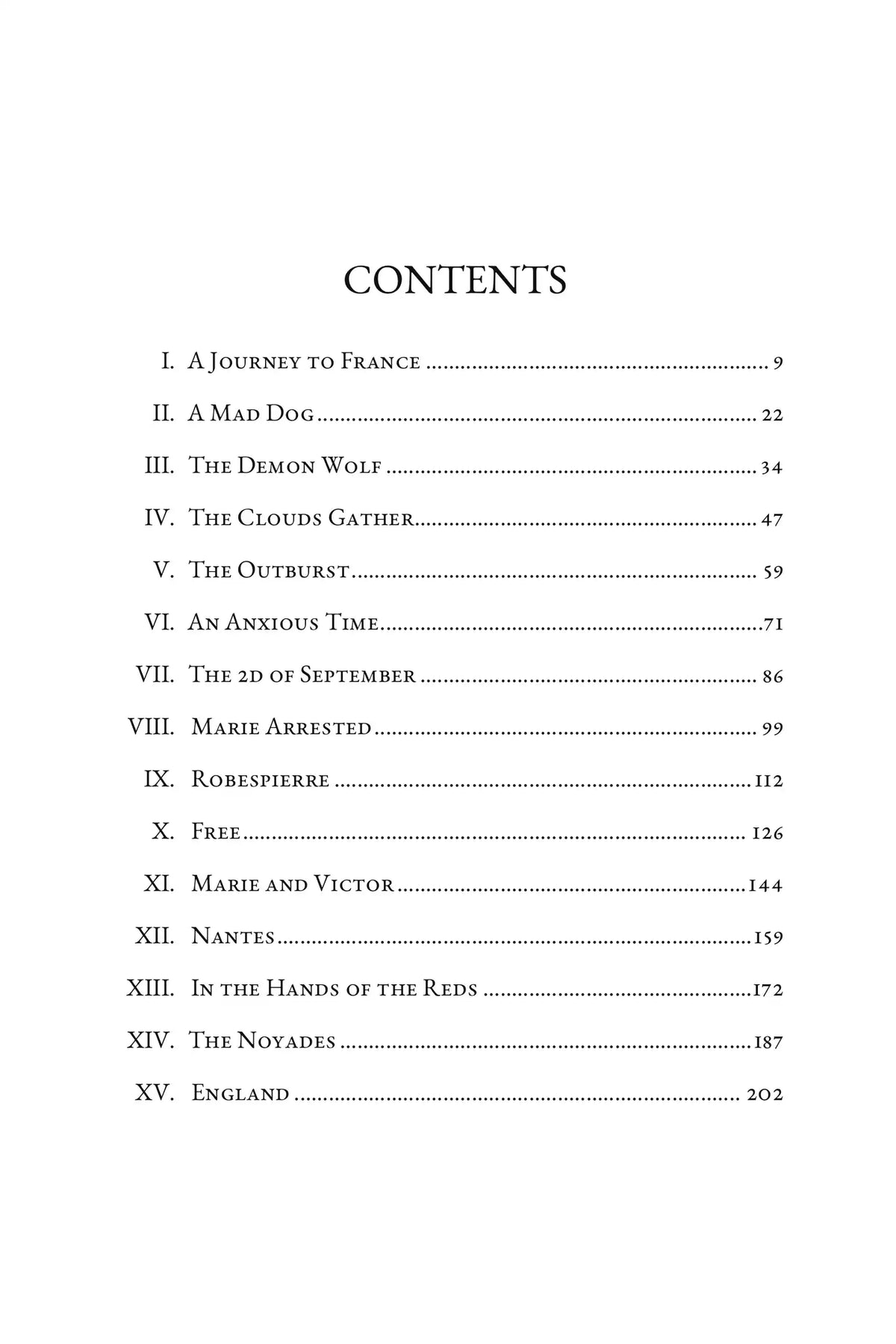 In the Reign of Terror by G. A. Henty — table of contents