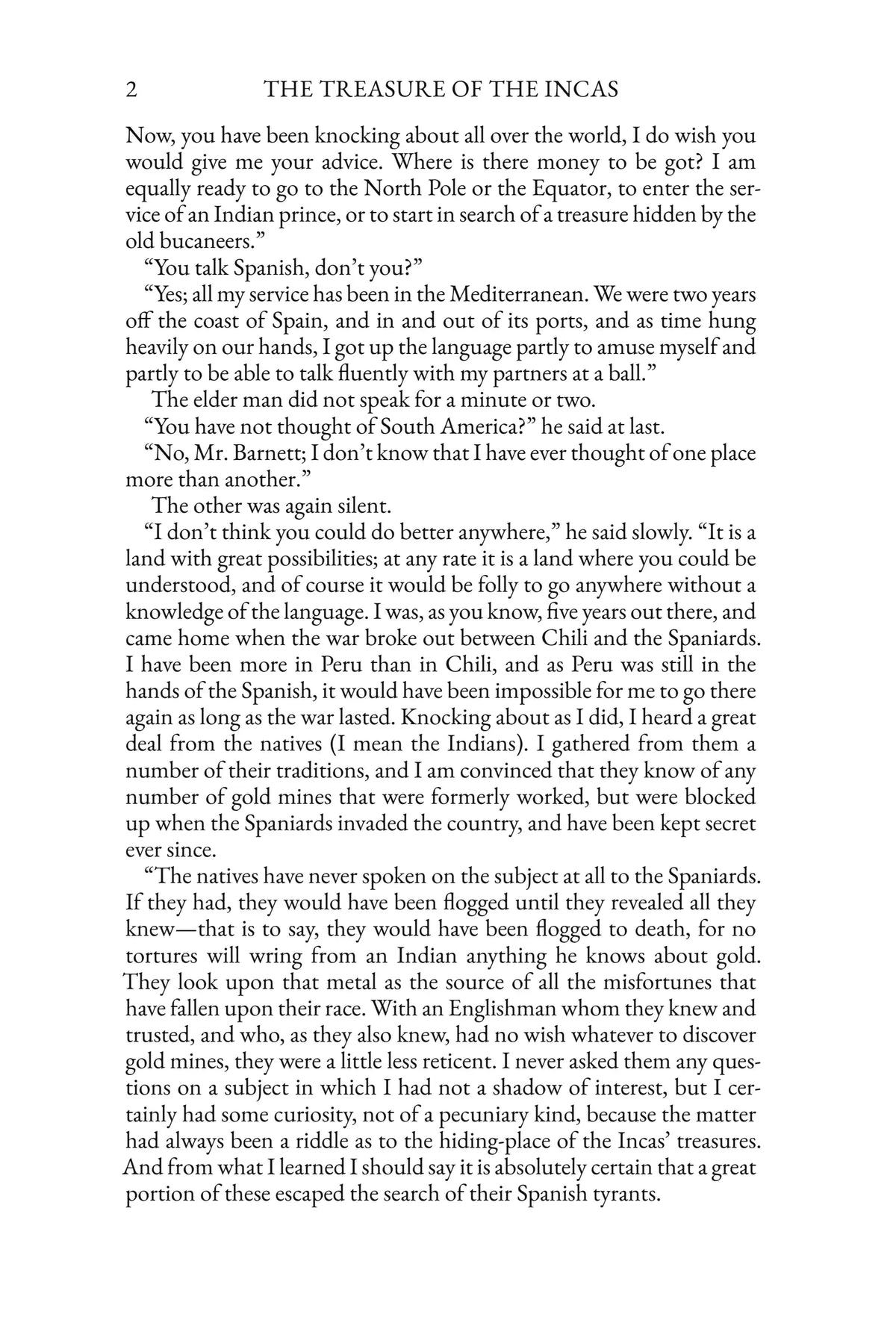 The Treasure of the Incas — story page 2