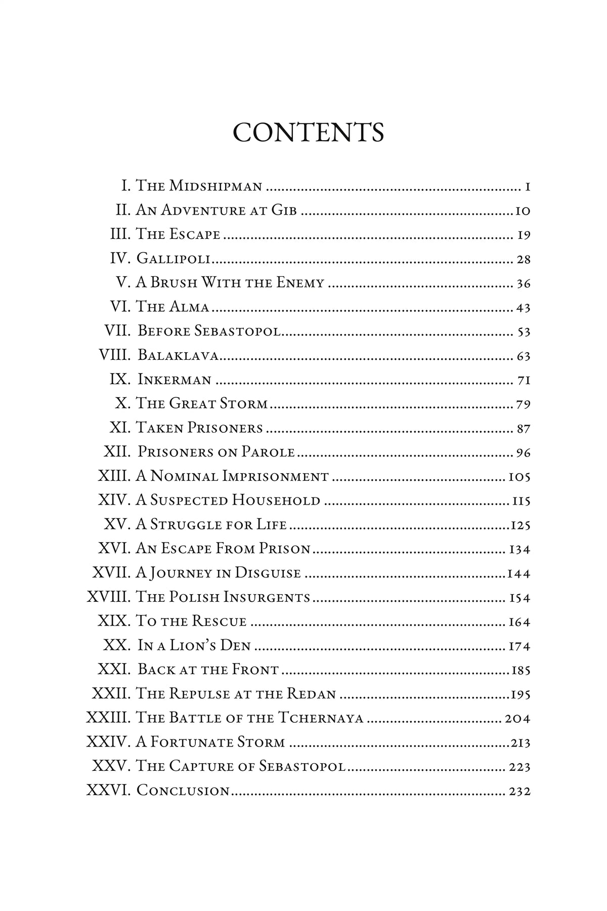 Jack Archer by G. A. Henty — contents