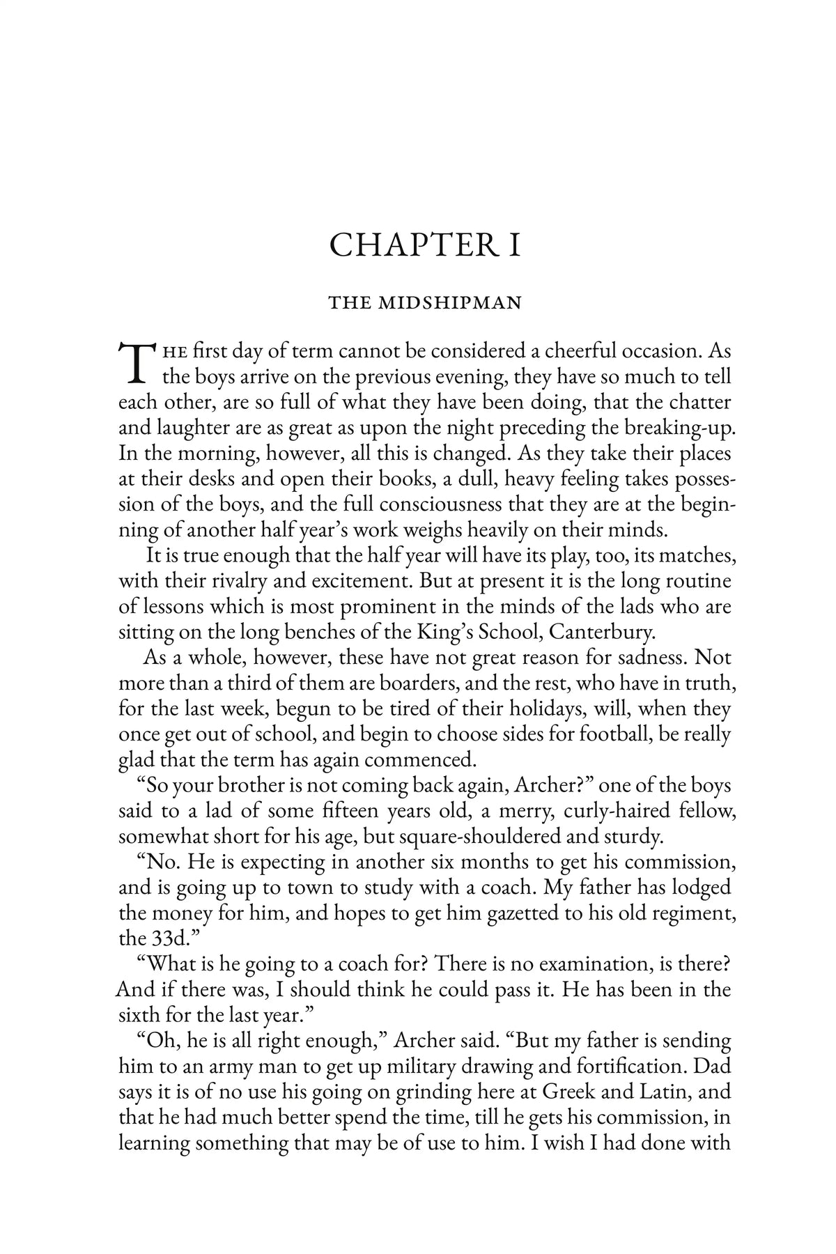 Jack Archer by G. A. Henty — story page 1