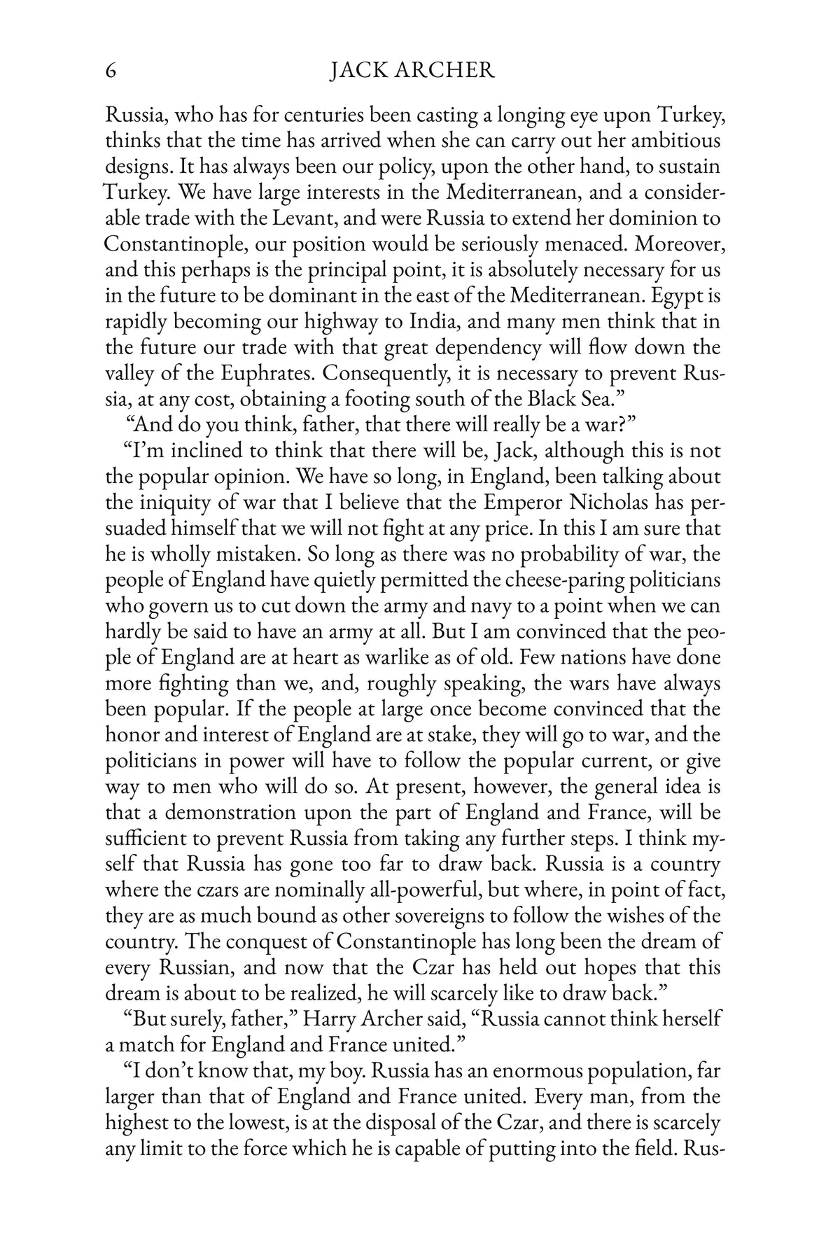 Jack Archer by G. A. Henty — story page 6