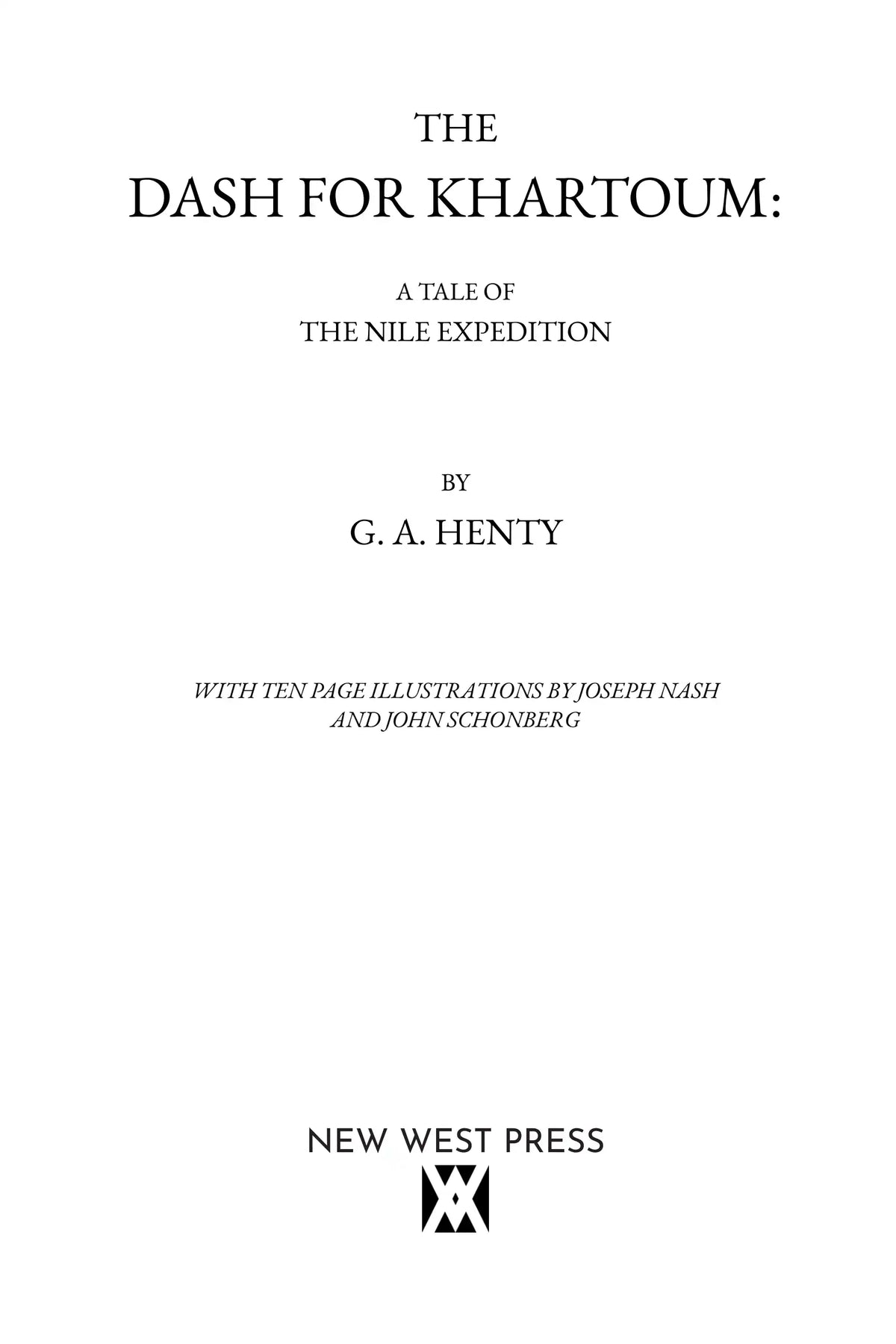 The Dash for Khartoum — title