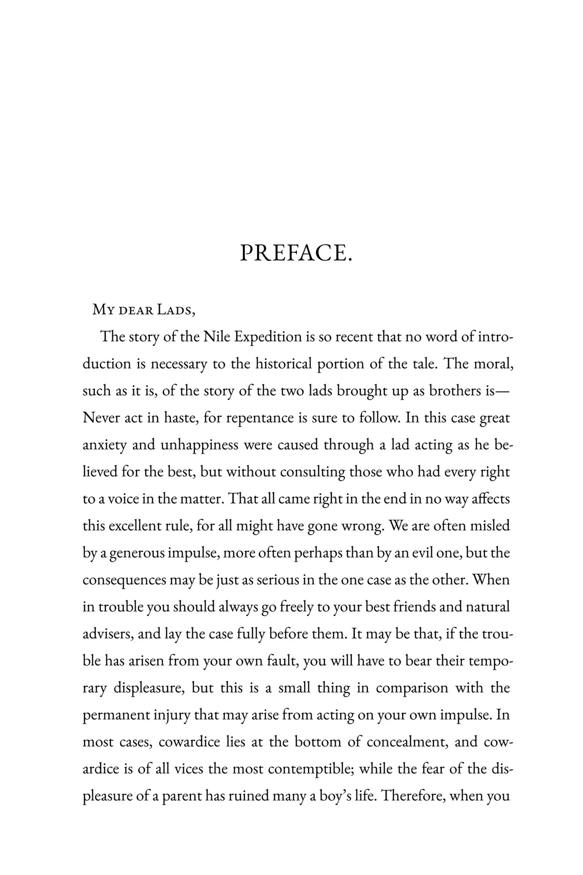 The Dash for Khartoum — preface, page 1