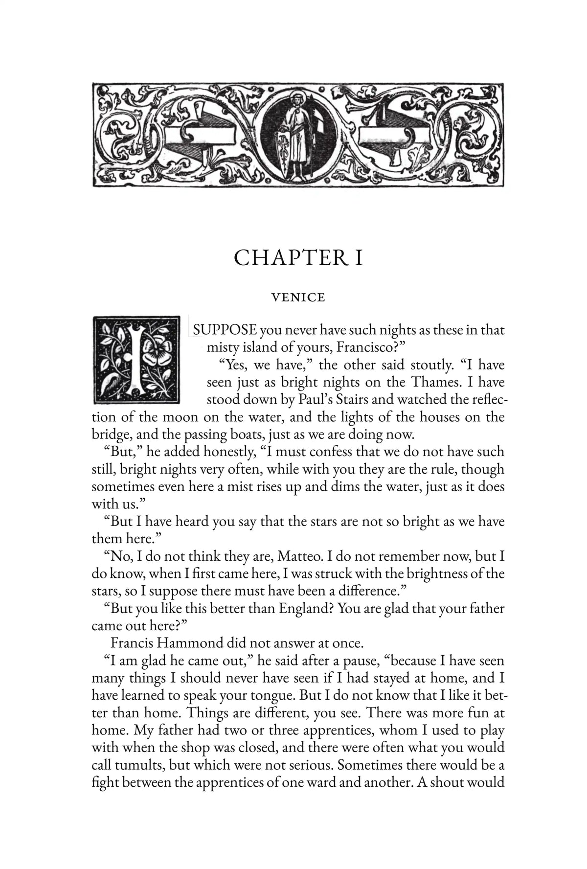 The Lion of St. Mark — story page 1
