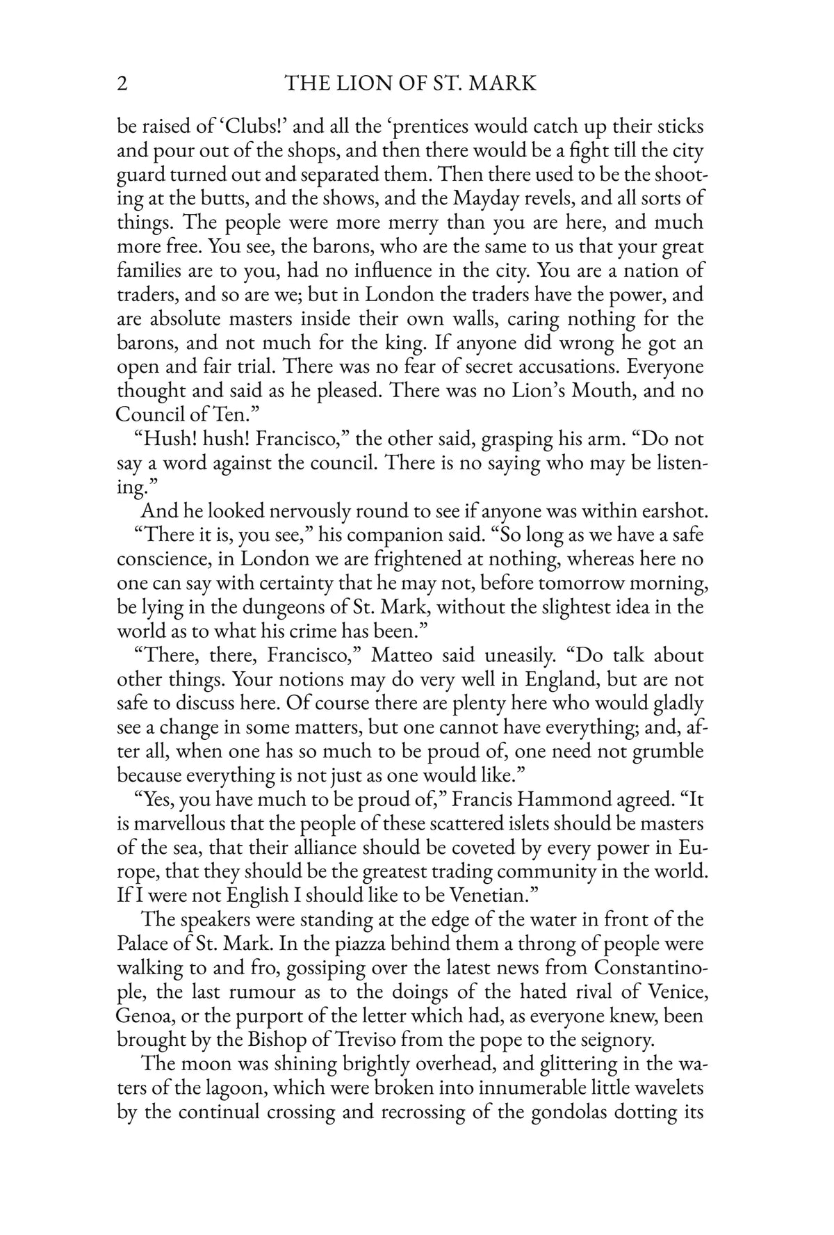 The Lion of St. Mark — story page 2