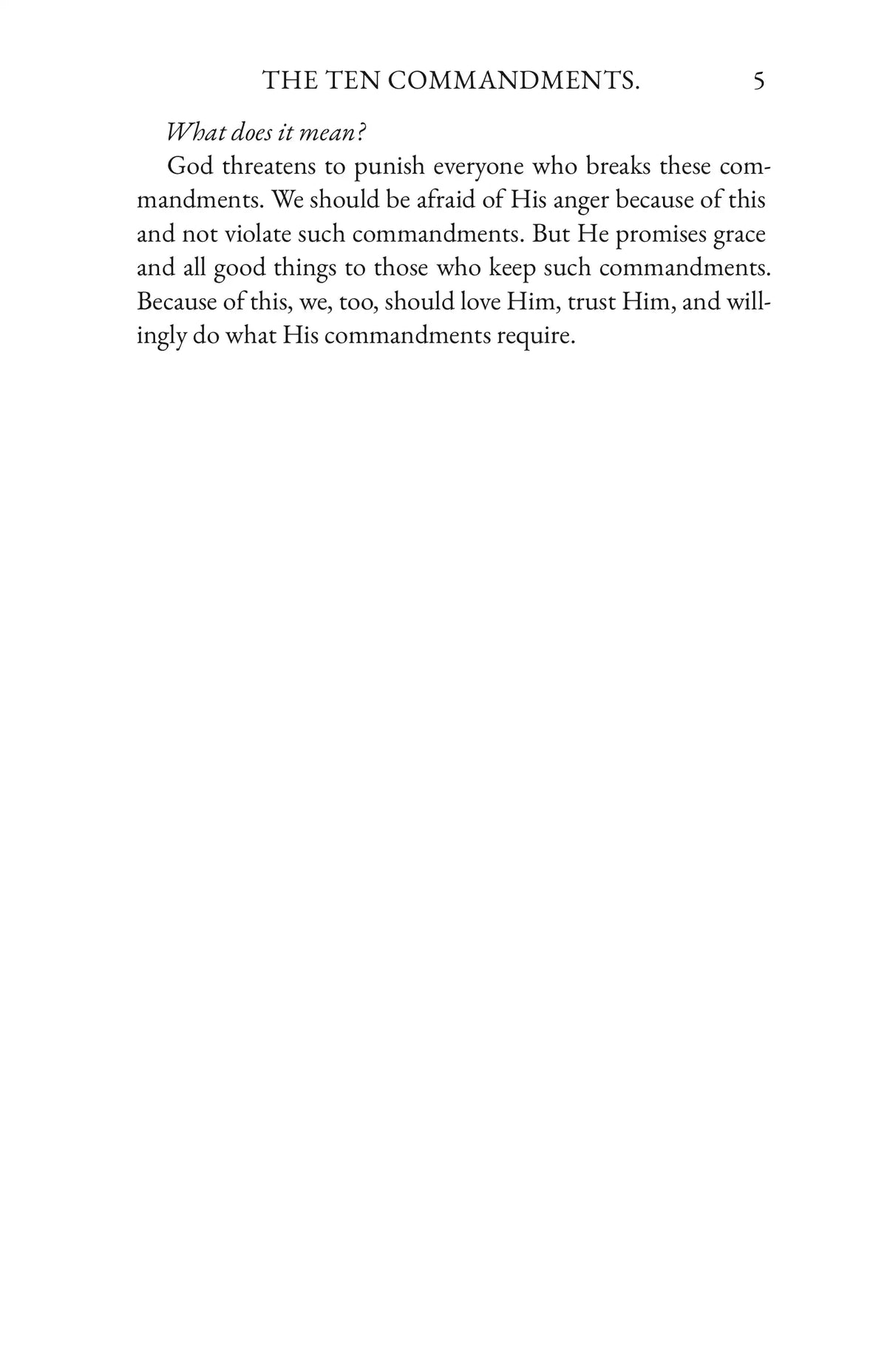 Luther’s Small Catechism — Book page 5