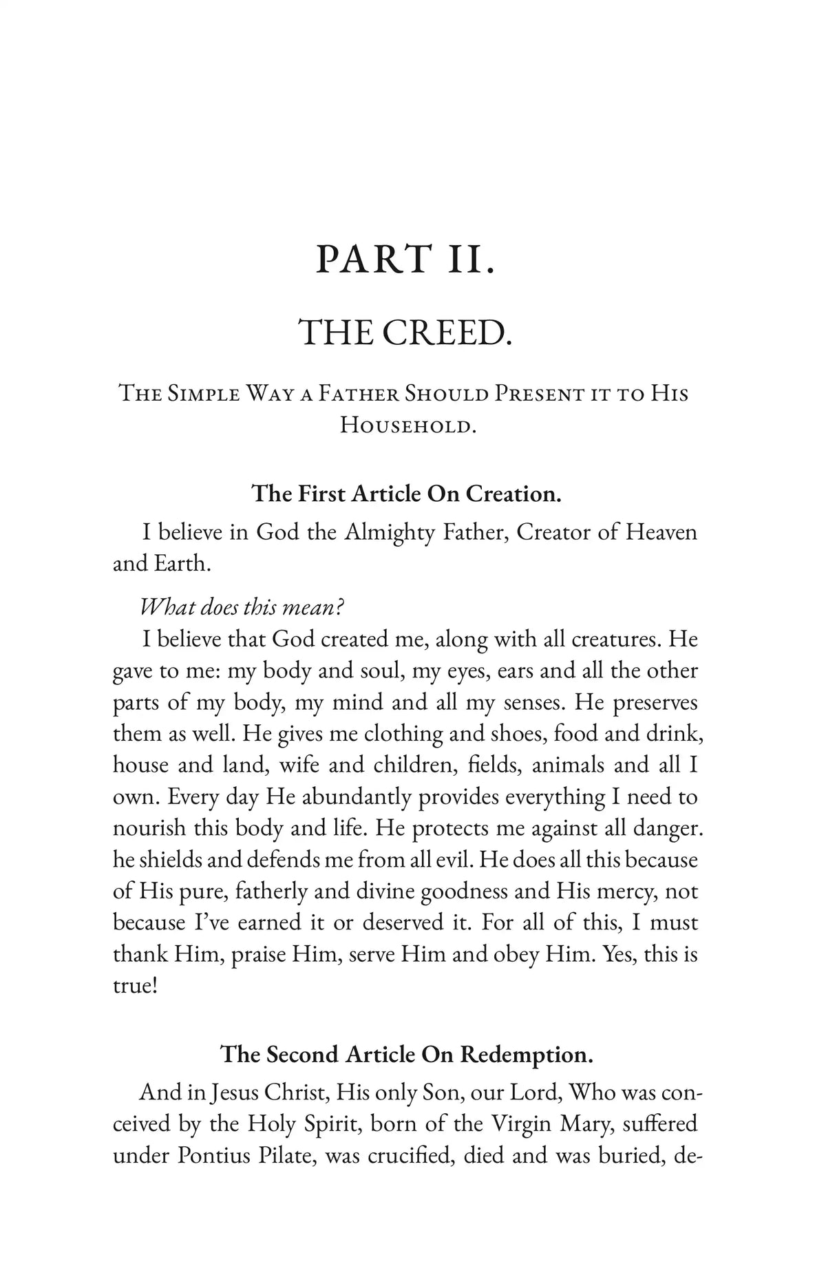Luther’s Small Catechism — Book page 6