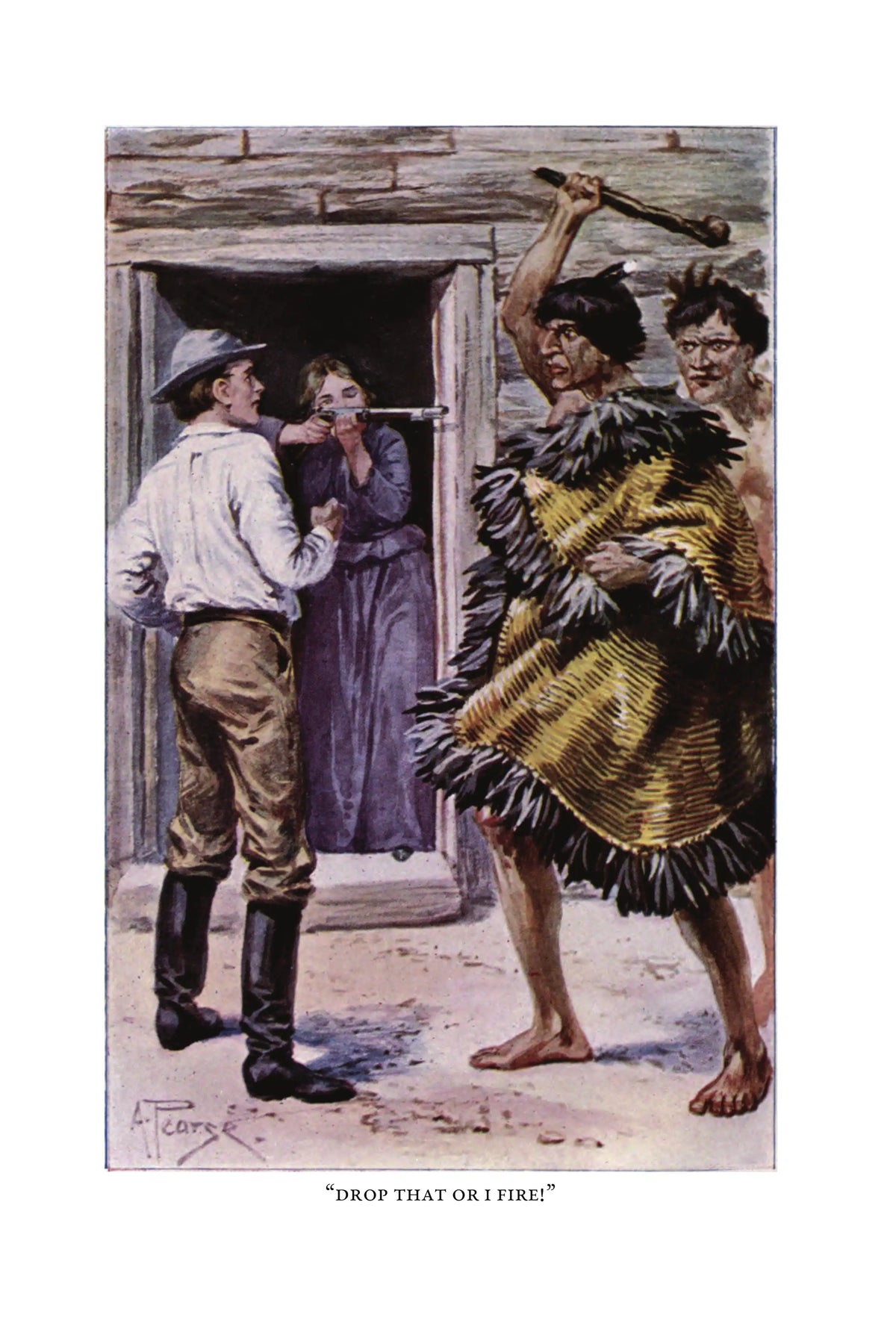 Maori and Settler by G. A. Henty — frontispiece