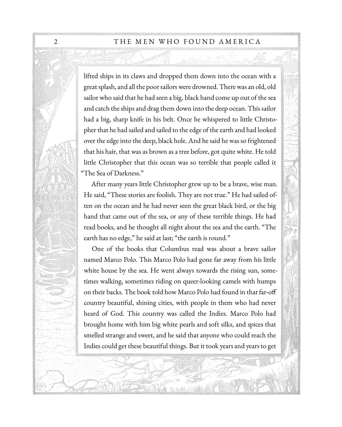 The Men Who Found America — story page 2