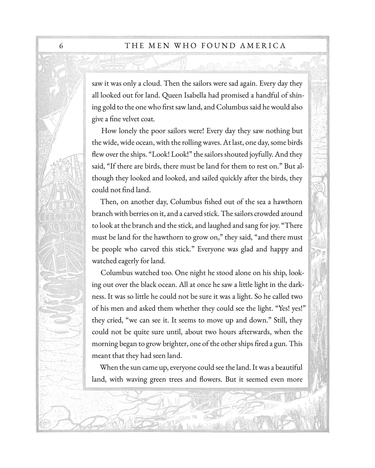 The Men Who Found America — story page 6
