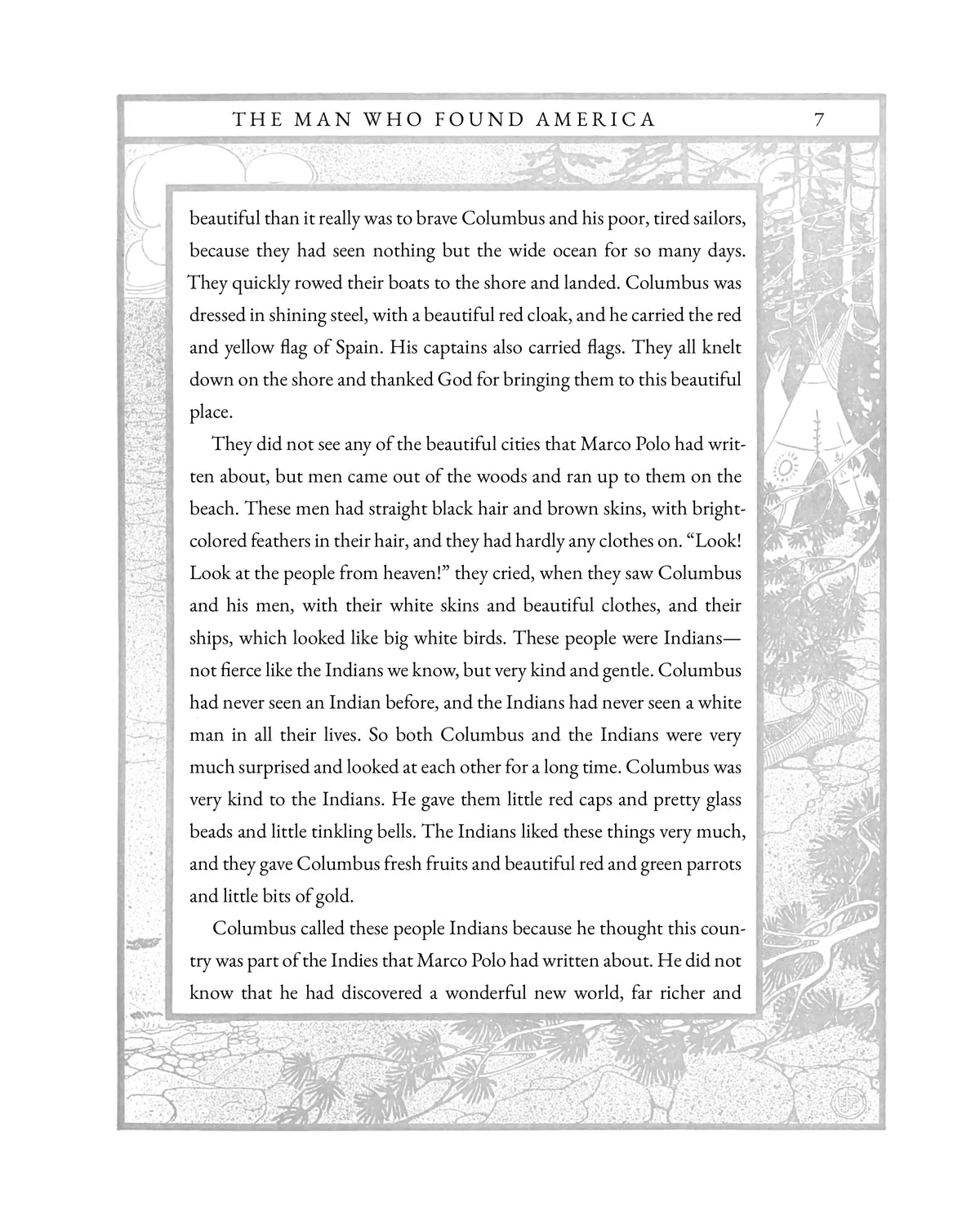 The Men Who Found America — story page 7