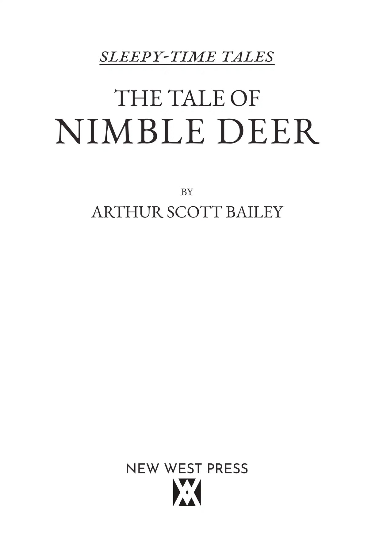 The Tale of Nimble Deer — title page