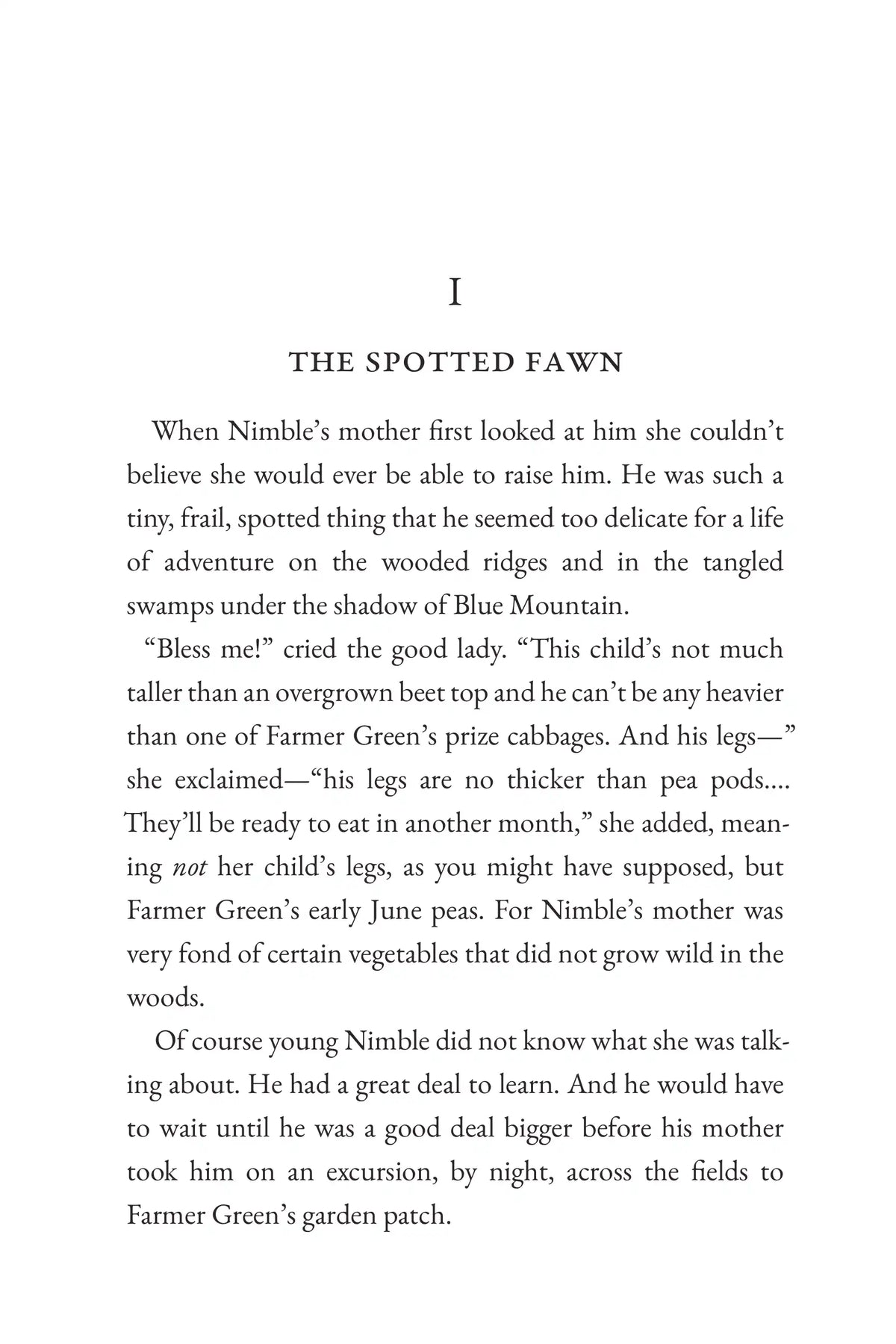 The Tale of Nimble Deer — story page 1