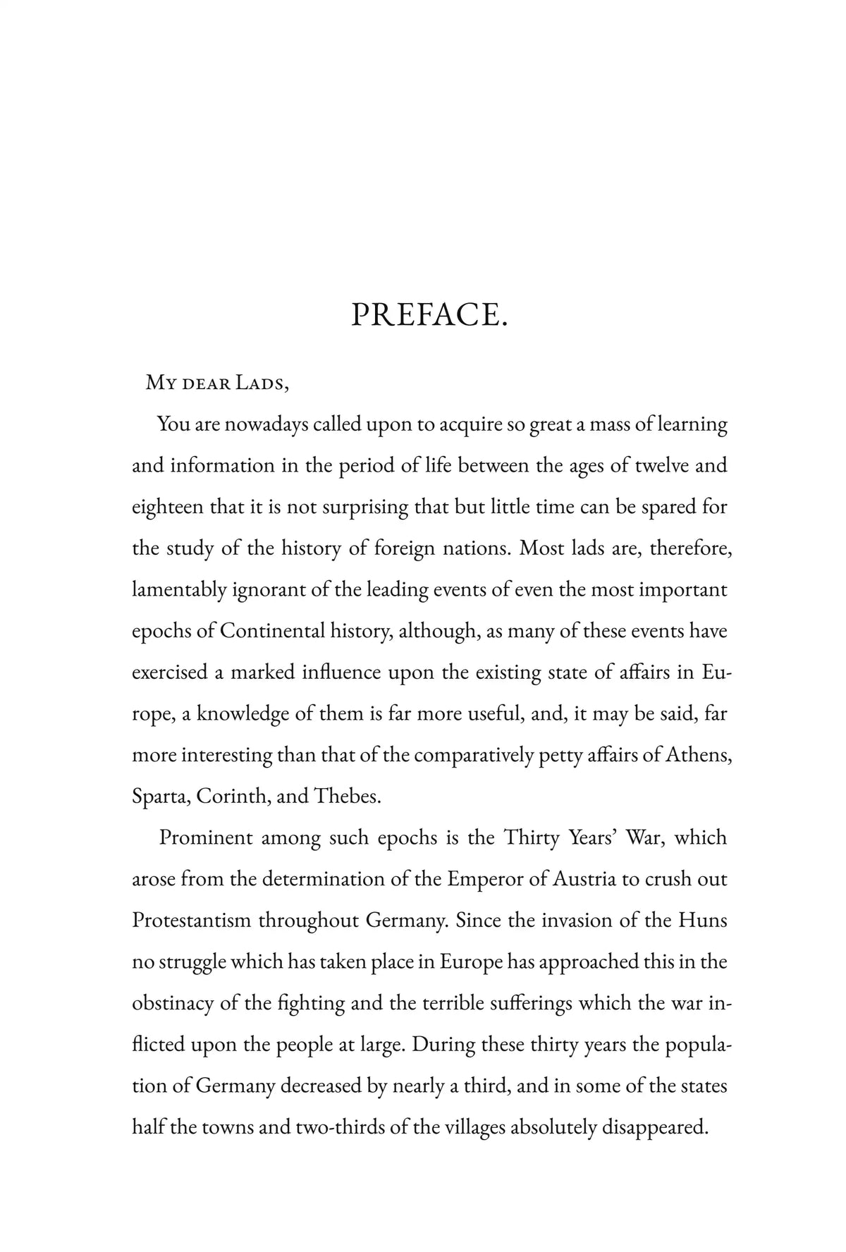 The Lion of the North — preface, page 1