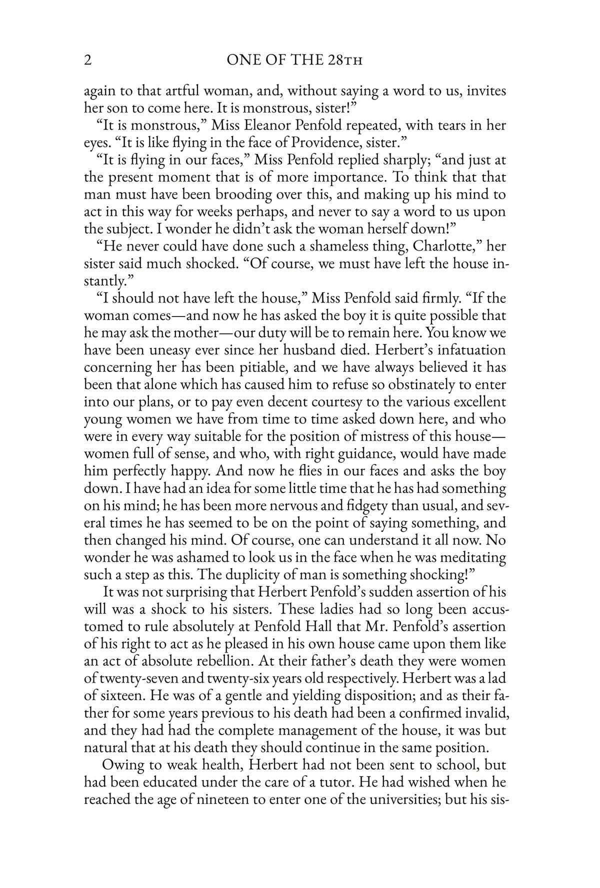 One of the 28th by G. A. Henty — story page 2