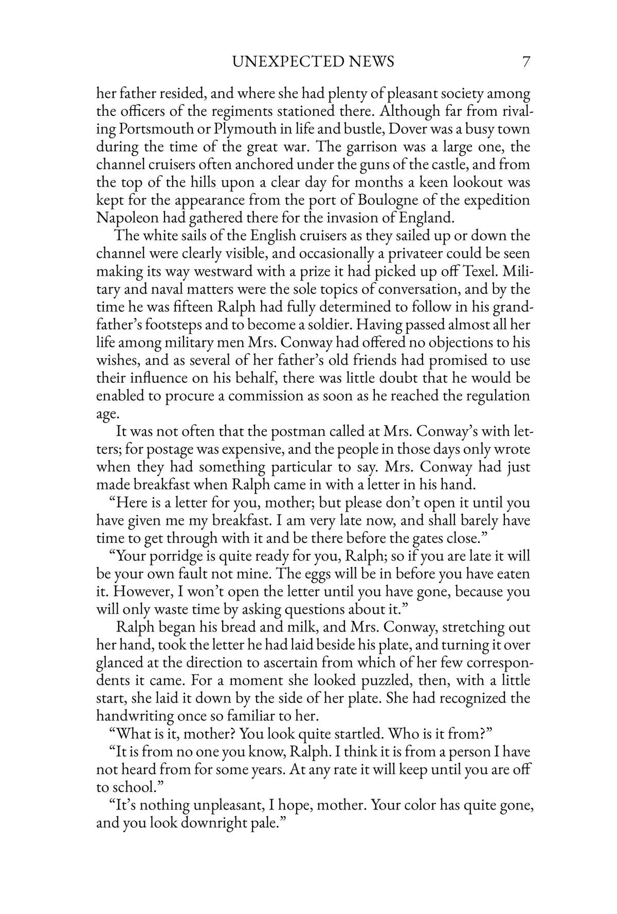 One of the 28th by G. A. Henty — story page 7