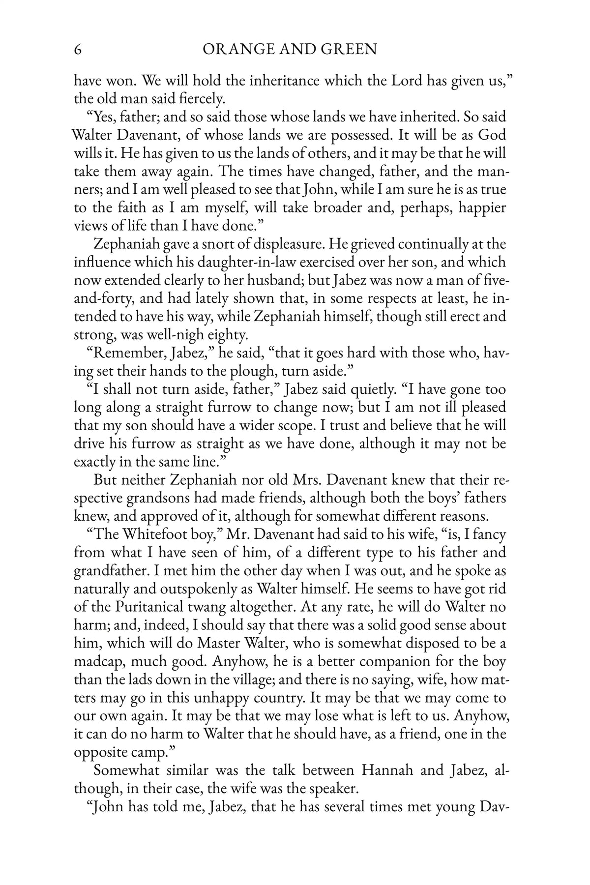 Orange and Green by G. A. Henty — story page 6