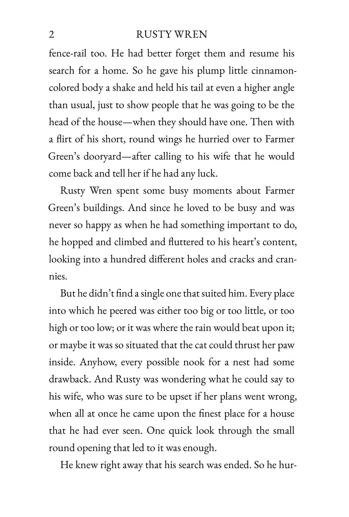 The Tale of Rusty Wren — story page 02