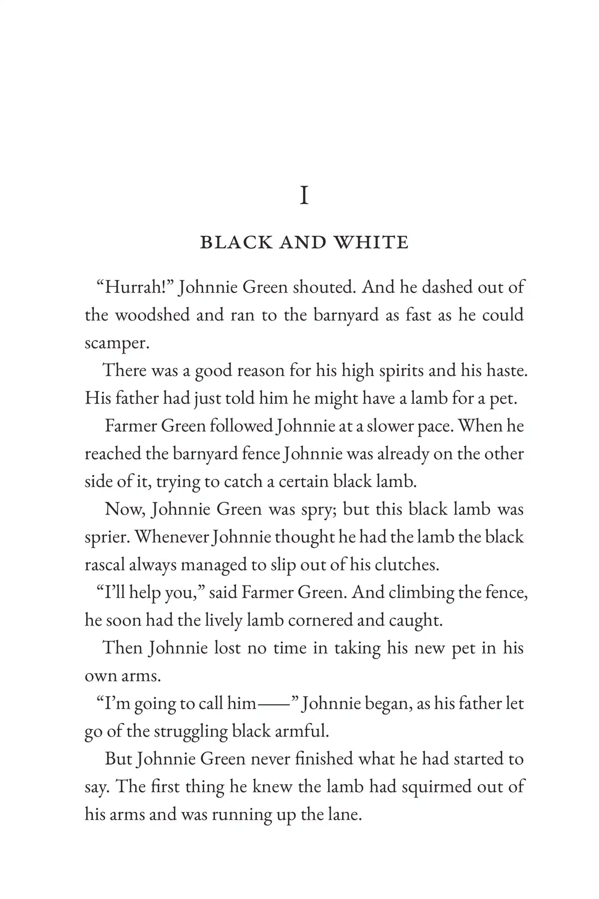 The Tale of Snowball Lamb — story page 1