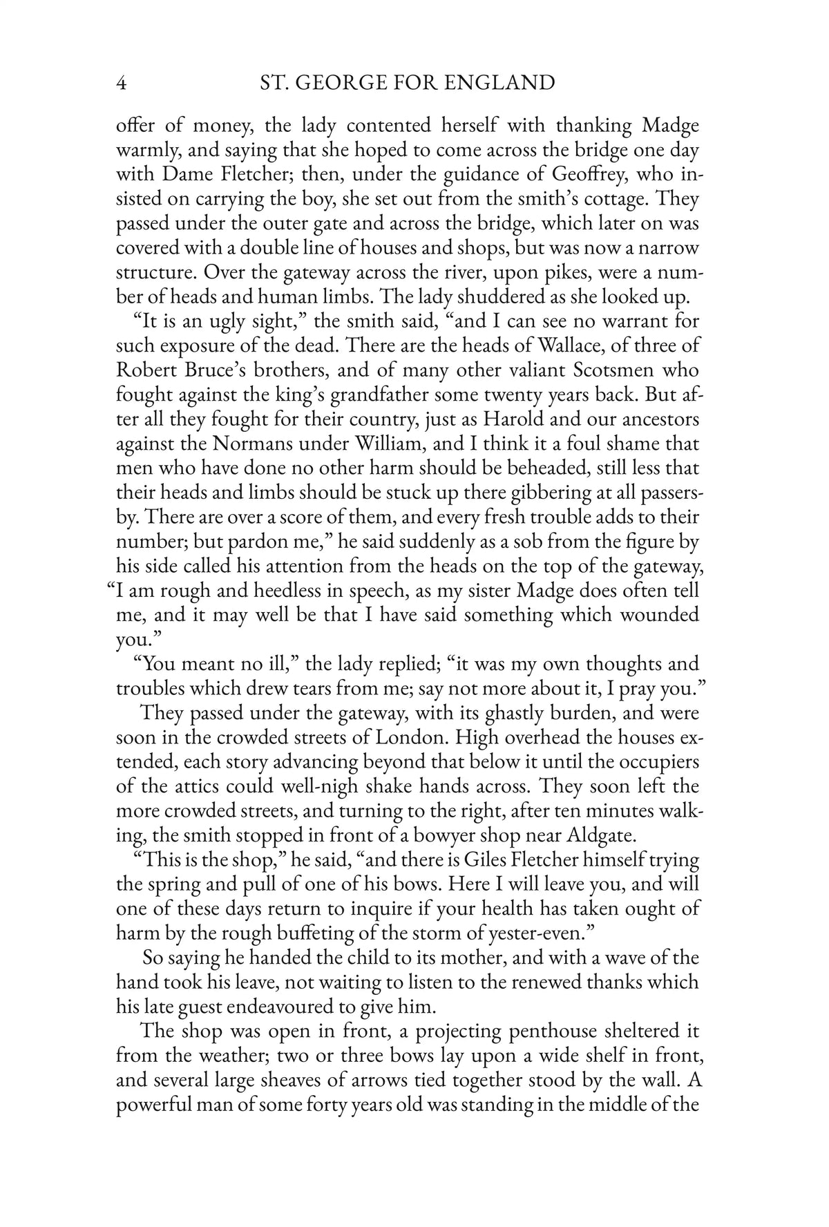 St. George for England by G. A. Henty — story page 4