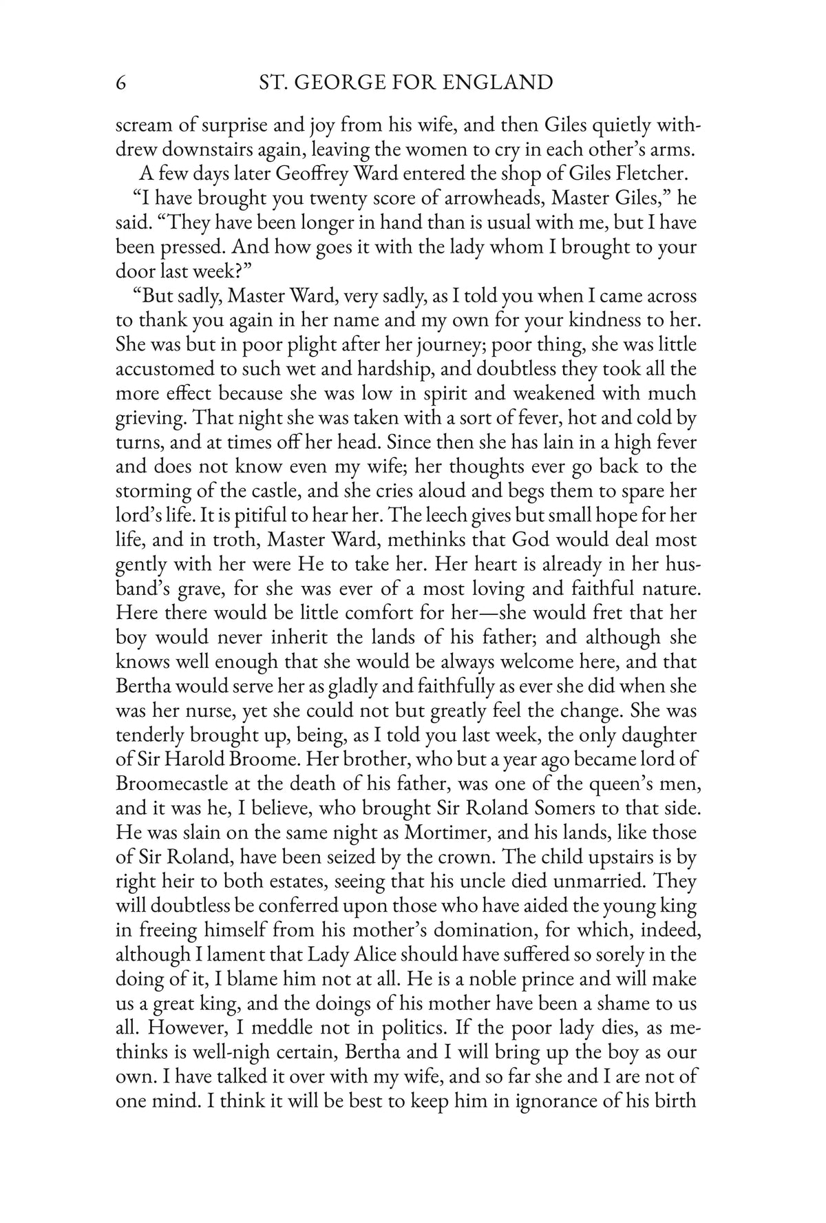St. George for England by G. A. Henty — story page 6