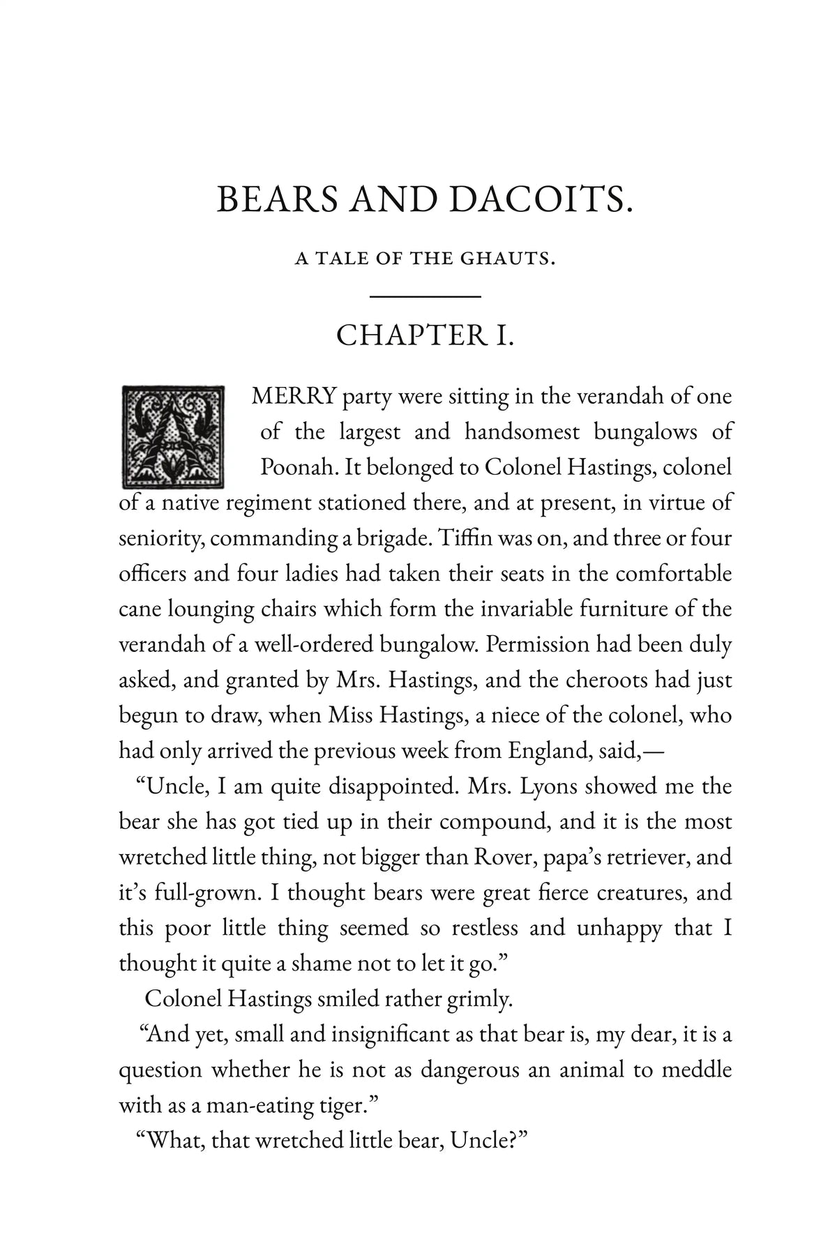 Tales of Daring and Danger by G. A. Henty — story page 1