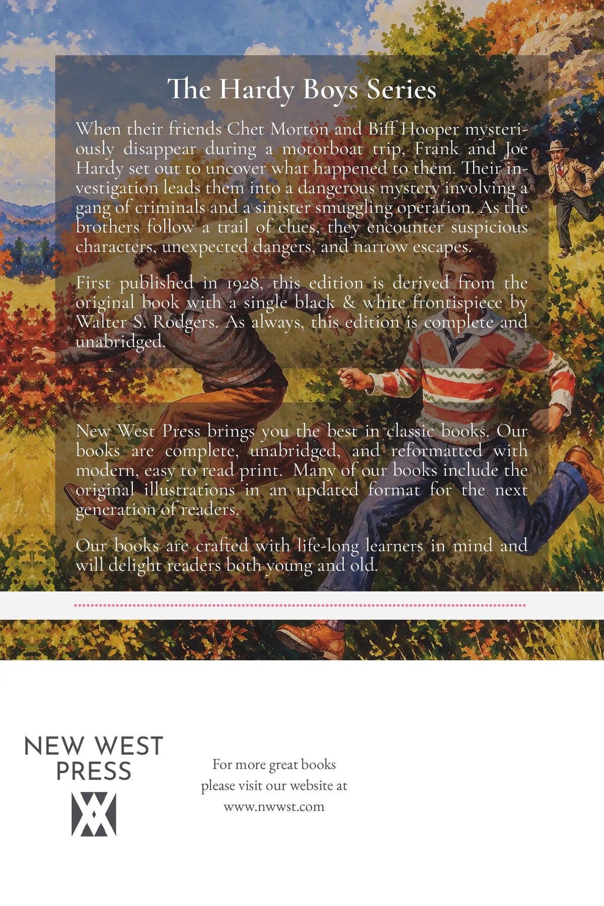 The Missing Chums — back cover