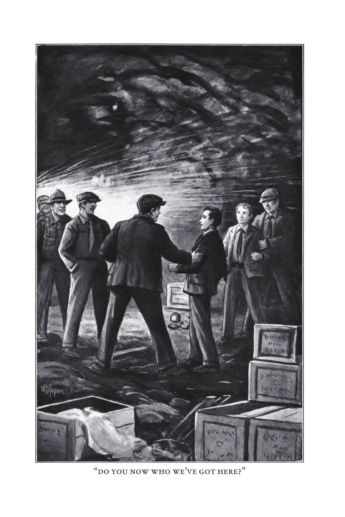 The Shore Road Mystery — frontispiece illustrated by Walter S. Rodgers