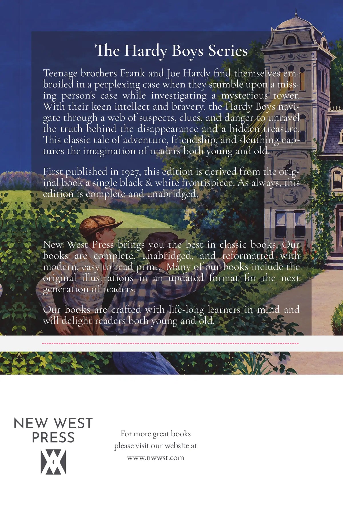 The Tower Treasure — back cover