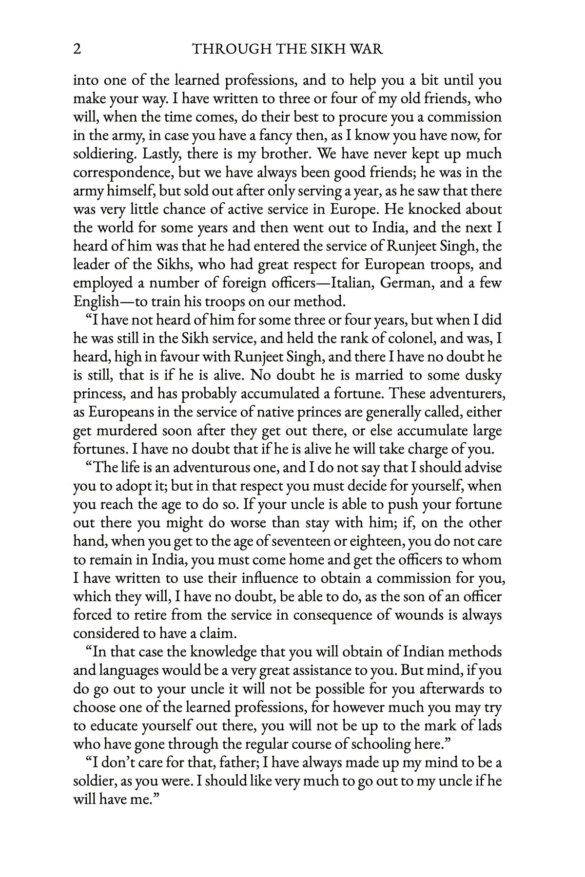 Through the Sikh War by G. A. Henty — story page 2