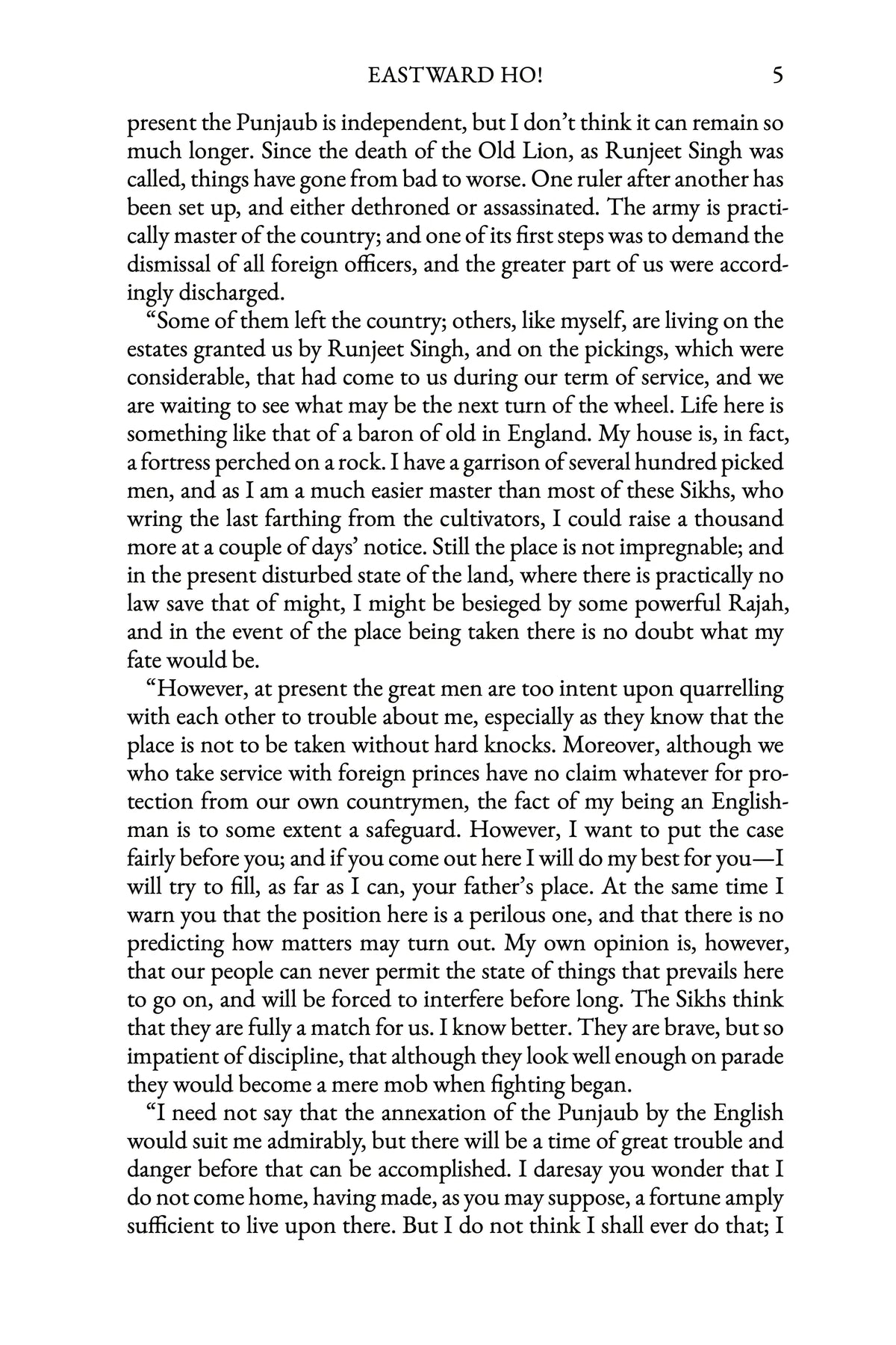 Through the Sikh War by G. A. Henty — story page 5