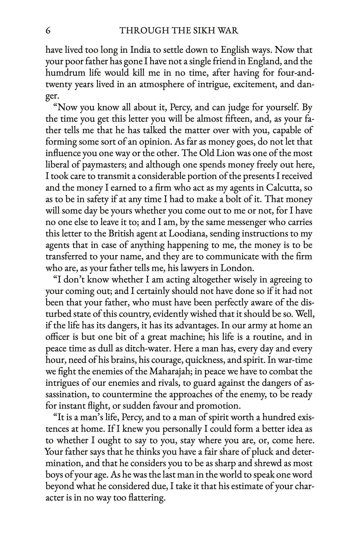 Through the Sikh War by G. A. Henty — story page 6